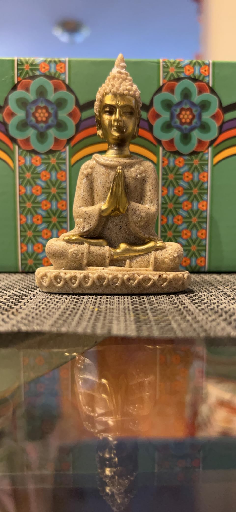 Elephant Statue Figurine Sandstone Ganesha Buddha Statue Hand Carved Sculpture customer photo 1