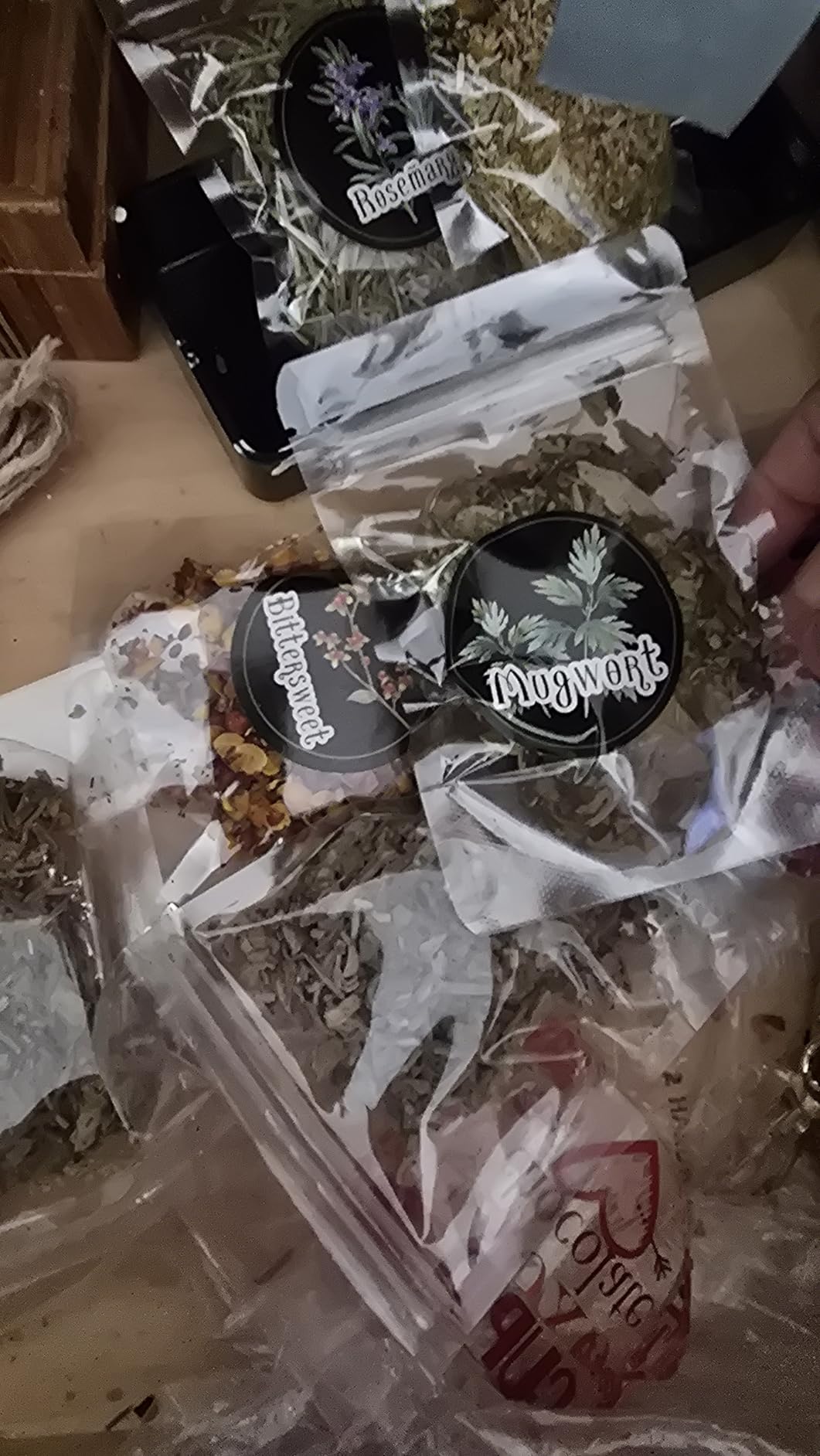LAVEVE Witchcraft Supplies Kit for Spells, 56 PCS Beginner Witch Box | Includes Dried Herbs, Crystals, Candles, Amethyst Cluster and Parchment for Wiccan and Pagan Rituals customer photo 2