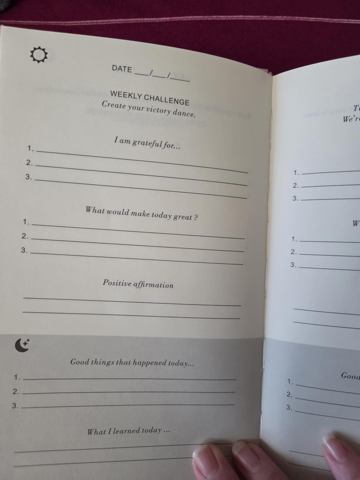 The Gratitude Journal - for More Mindfulness, Happiness, Positive Vibes, Affirmations, Productivity, and Self Reflection - Undated Daily Journal customer photo 2
