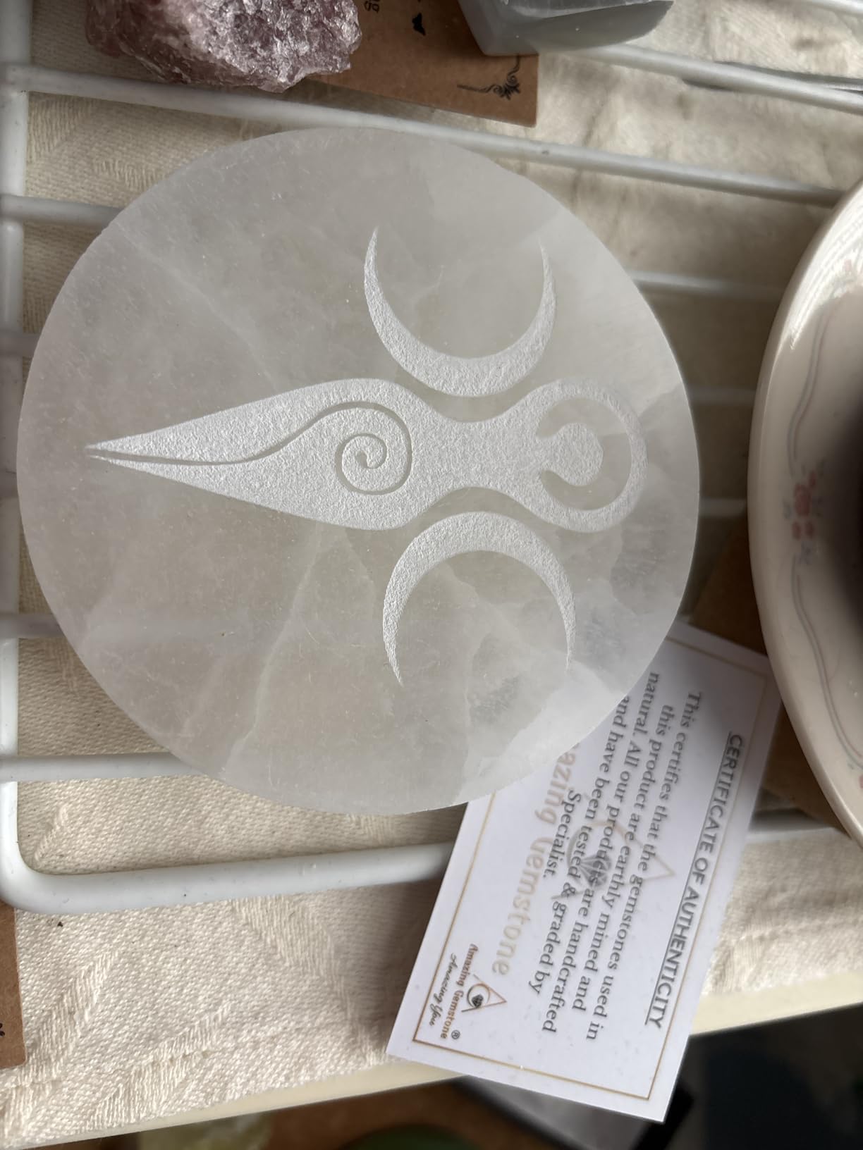 Selenite Crystal Charging Plate for Crystals and Healing Stones | 3