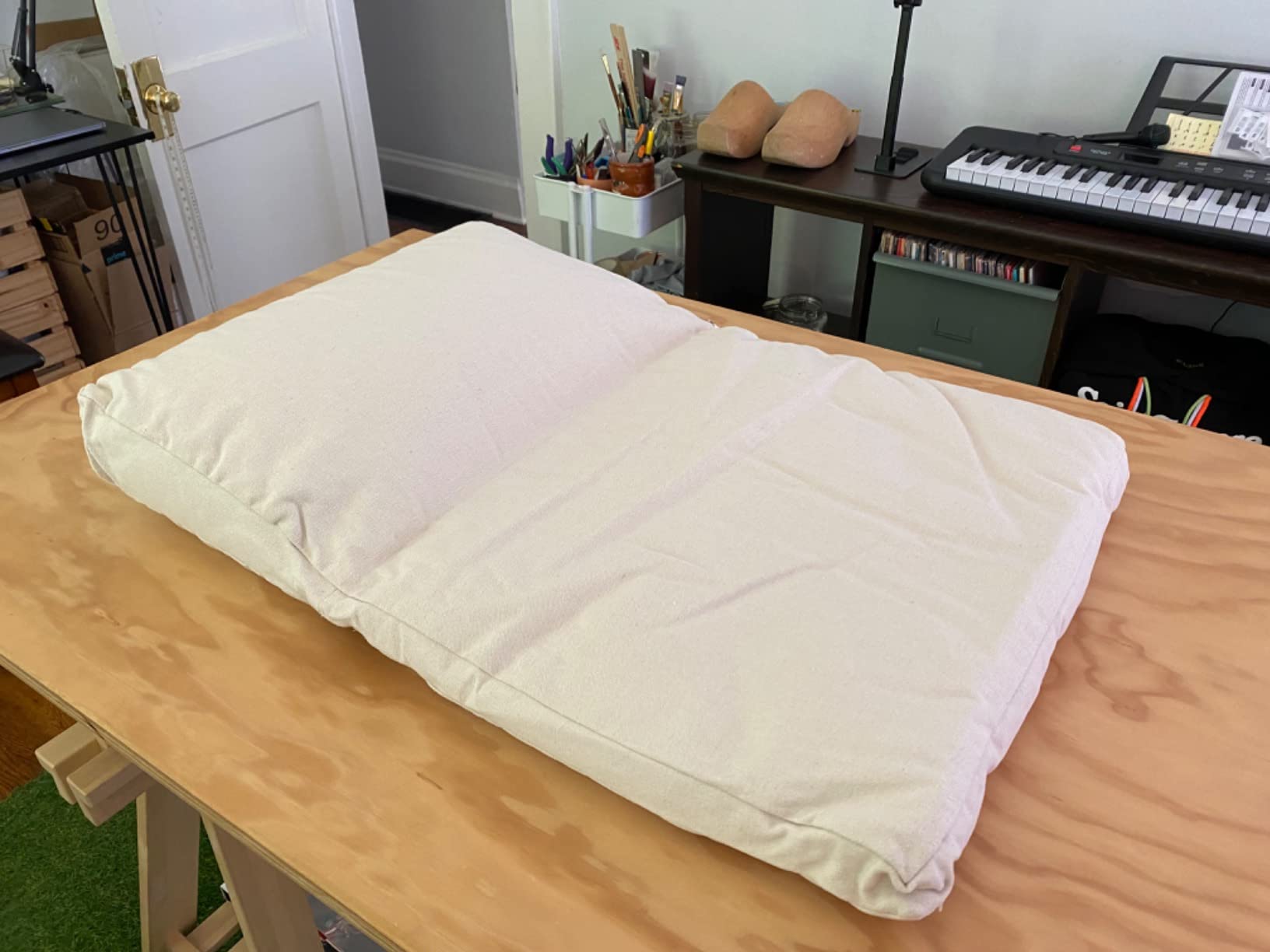 Meditation Cushion, Meditation Pillow and Zabuton 2-in-1 Portable Design (50 * 70CM) customer photo 1