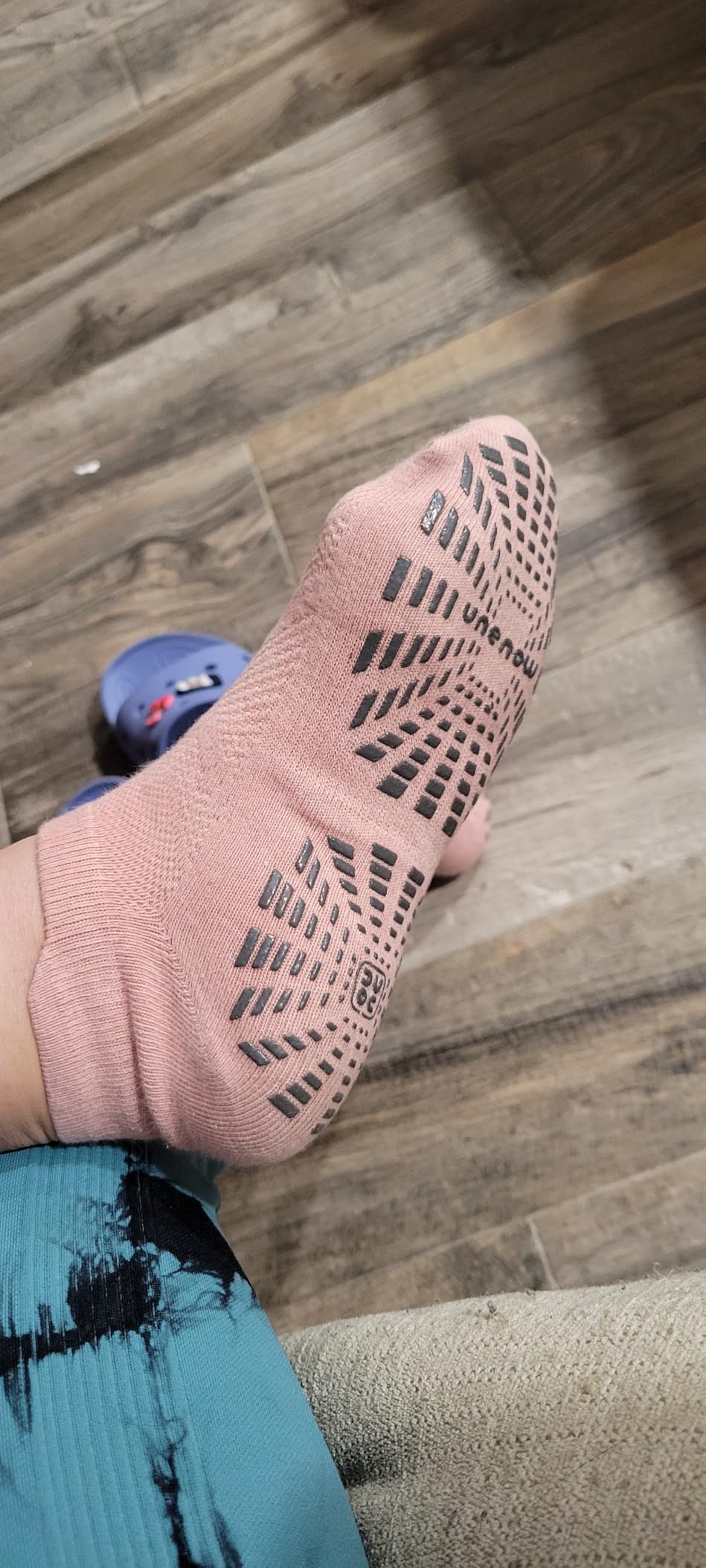 SkiBeaut Grips Non Slip Socks for Women, 4 Pairs Yoga Pilates Anti Skid Woman Hospital Gripper Socks (5-12) customer photo 2