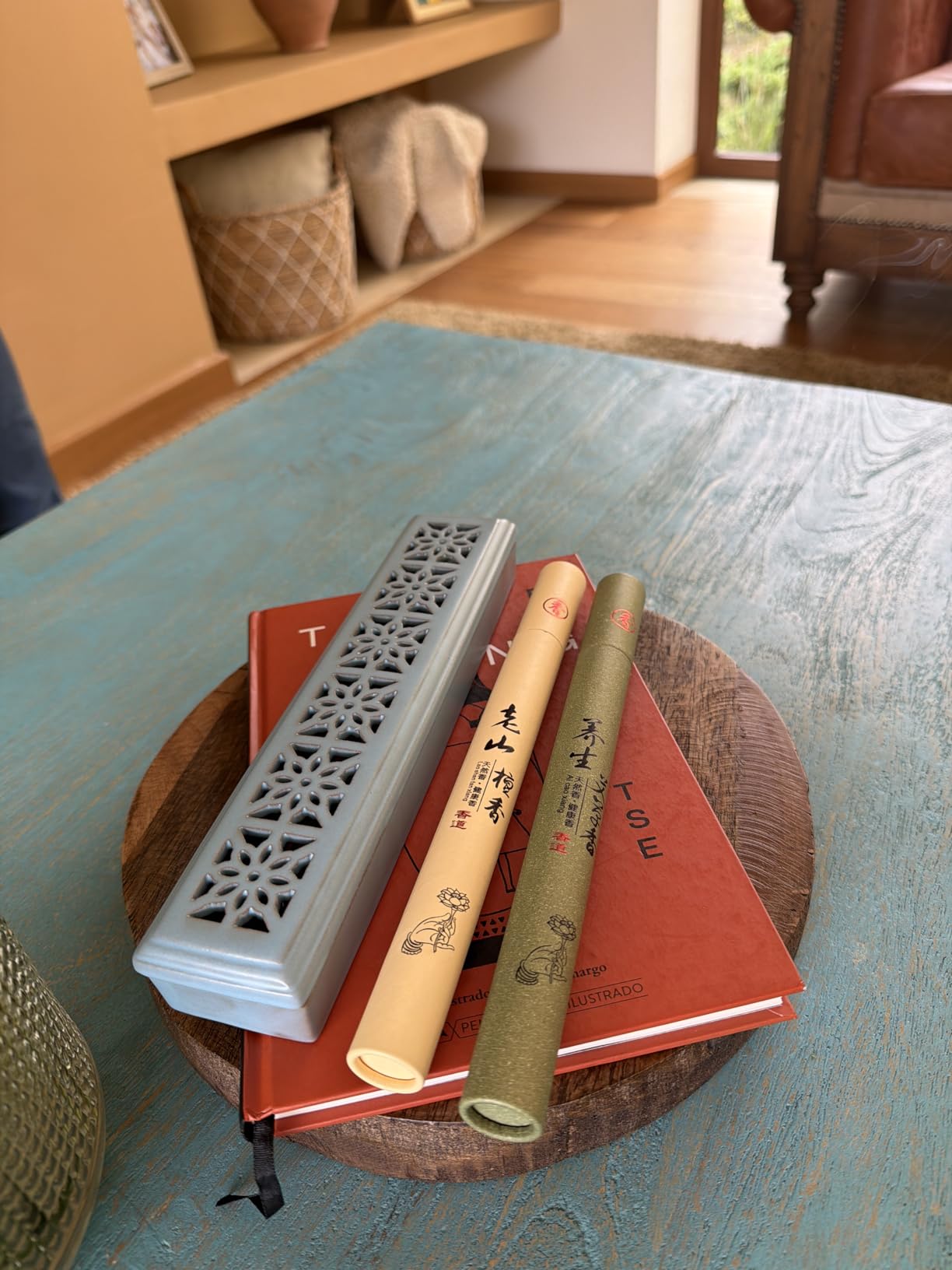 CEREMONY Incense Holder for Sticks, Ceramic Insence-Stick Holder Ash Catcher Yoga customer photo 2