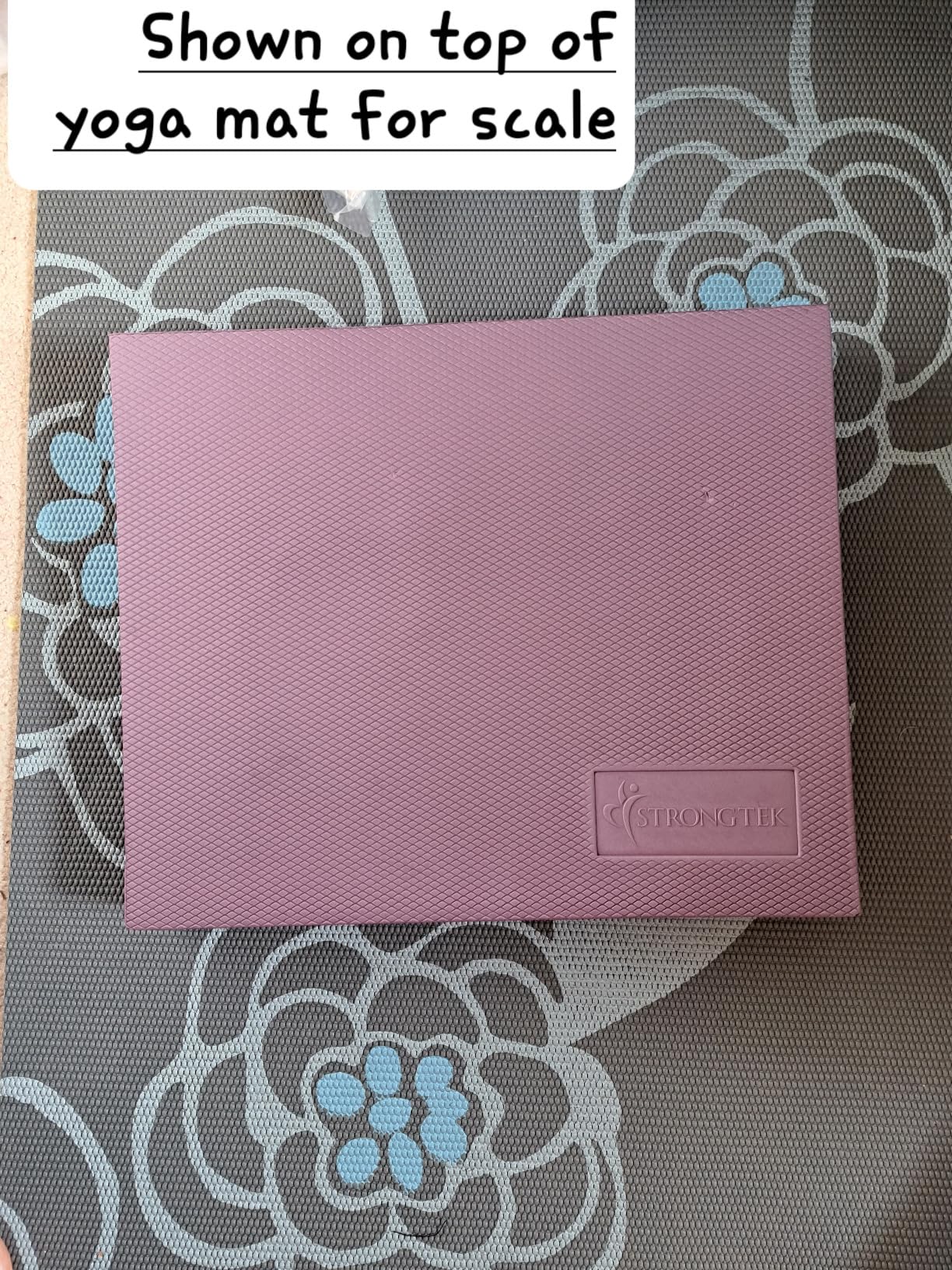 StrongTek Foam Balance Pad, High-Density TPE, 15.8 x 13 x 2 in, Non-Slip | Water-Resistant, Supportive Cushioning, Kneeling Support, Core Strength and Stability Training, Physical Therapy and Yoga customer photo 2