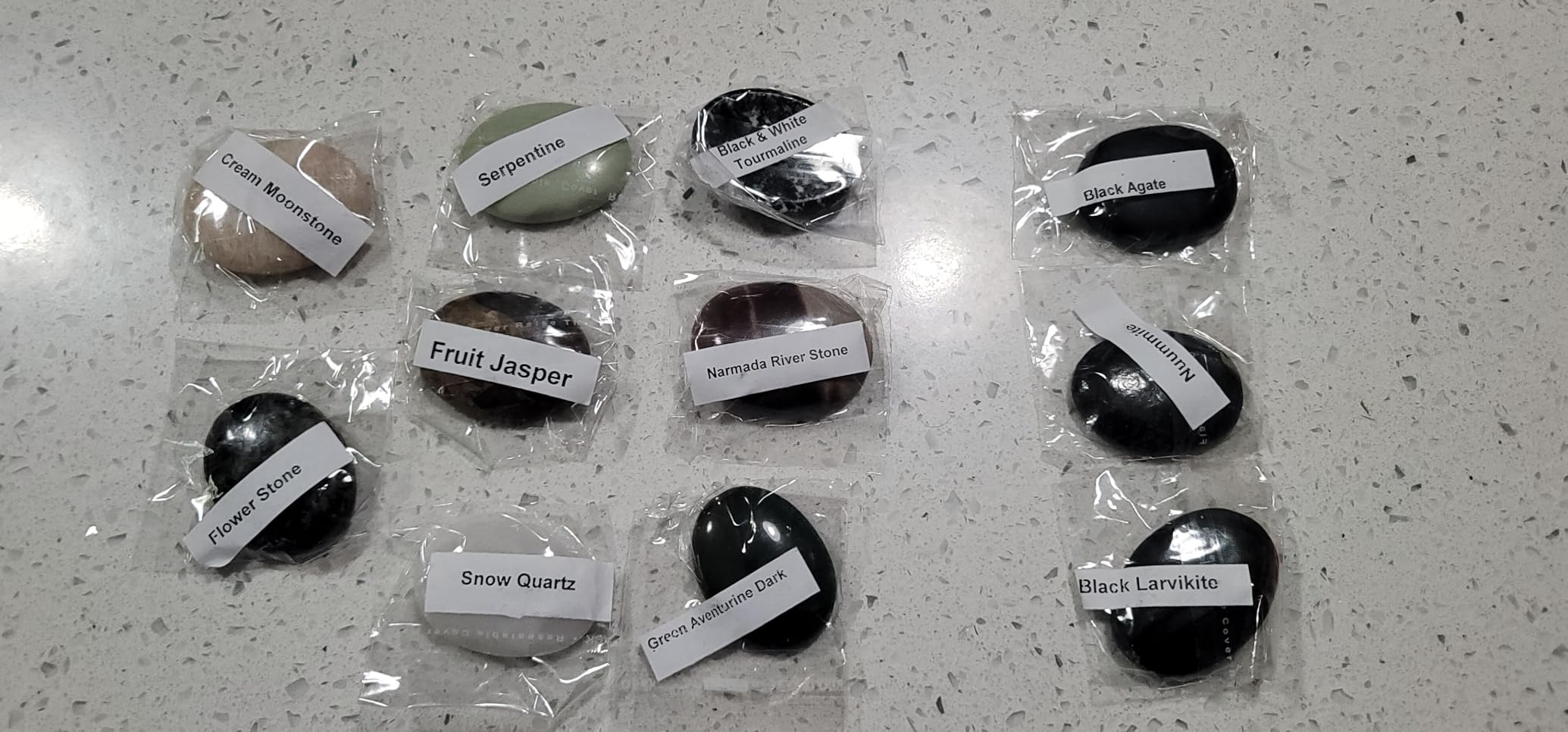 Pack of 11 Bulk Worry Stones Set | Premium Wholesale Bulk Crystals Healing Stones for Anxiety, Stress, Calm Stripe Meditation customer photo 1