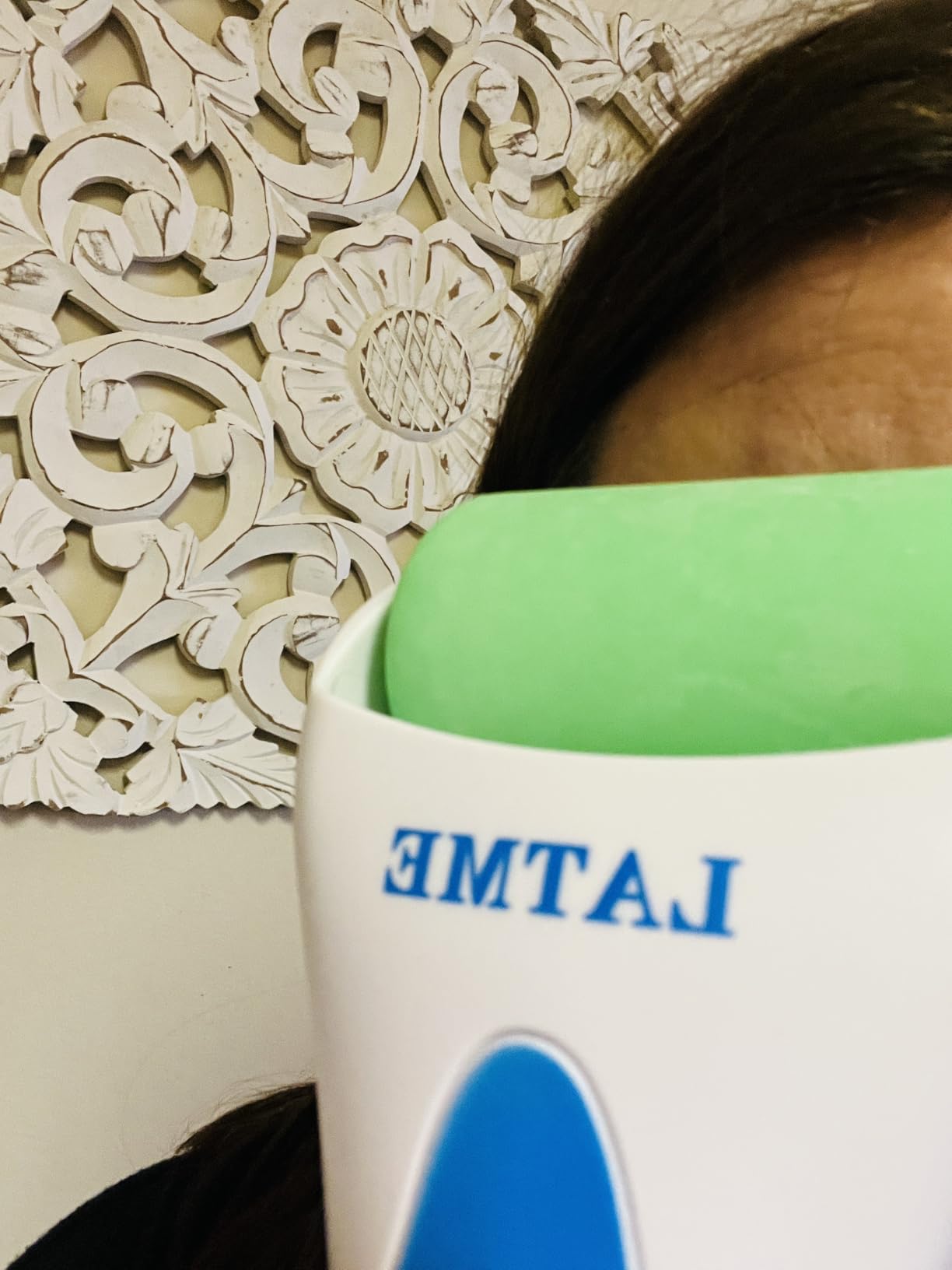 LATME Ice Roller for Face Eyes, Face Massager Roller Puffiness Migraine Pain Relief (Smoggy Blue) customer photo 1
