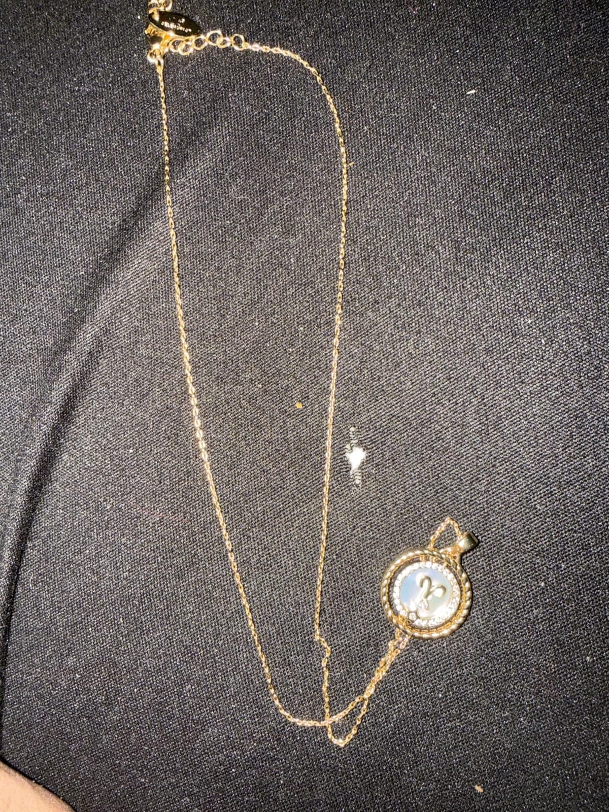 14K Gold Dainty Zodiac Necklace for Women, Gold Plated Rotatable 12 Constellation customer photo 1