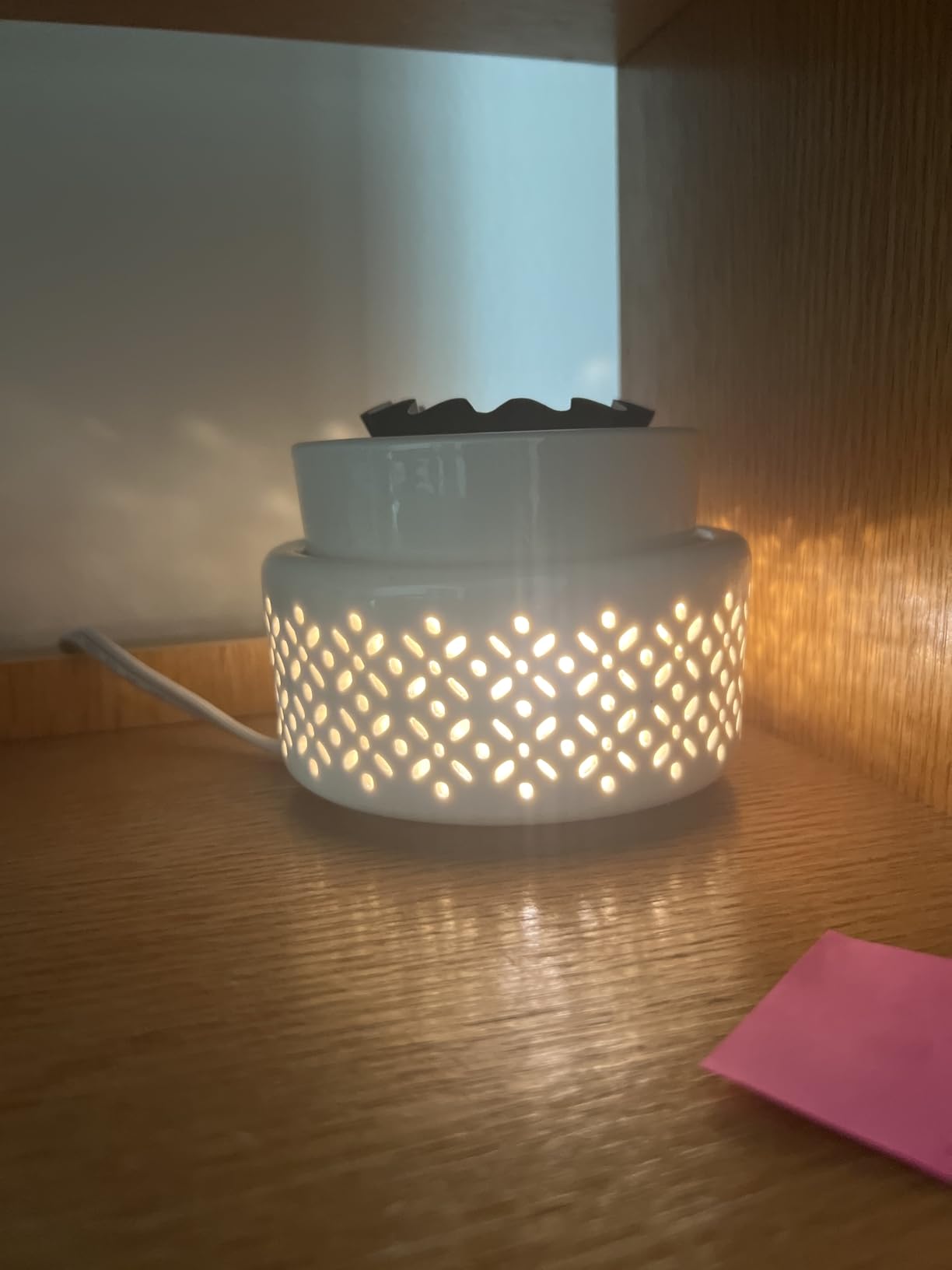 VICTORIA AROMA Ceramic Wax Melt Warmer - LED Night Light Candle Wax Warmer for Scented Wax, Electric Fragrance Wax Melter for Home, Office, Bedroom Decor, and Gifts customer photo 2