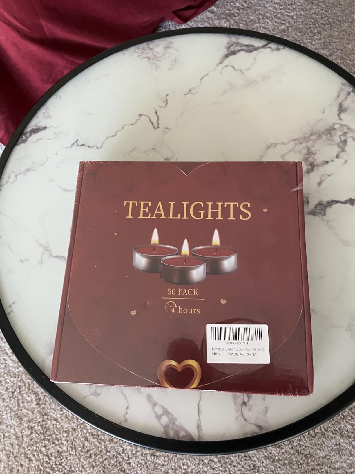 Howemon Purple Lavender Scented Tealight Candles - 4 Hours - Giant 100 Bulk Packs - Smokeless Tea Lights customer photo 1