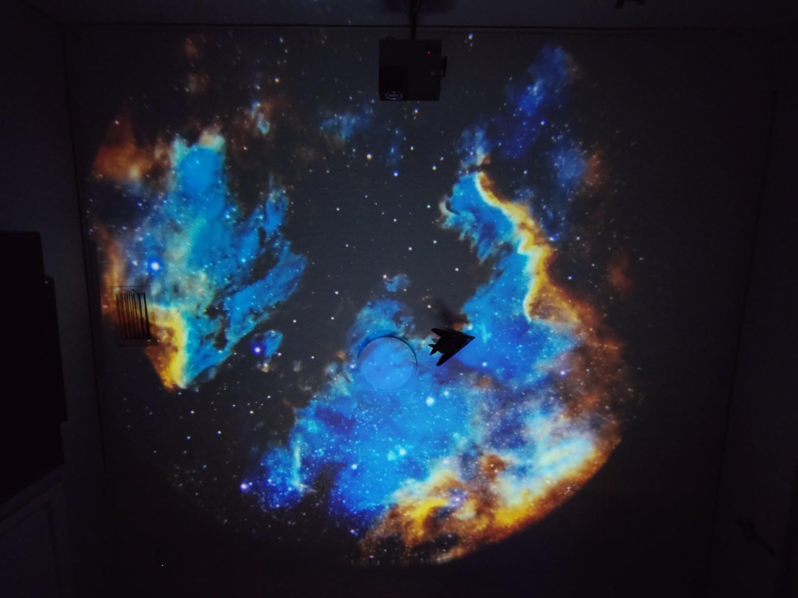 12 in 1 Planetarium Galaxy Projector - Star Projector for Bedroom - 360° Rotating Nebula Projector Lamp, Timed Starry Night Light Projector for Kids, Home Theater, Ceiling, Room Decoration customer photo 1