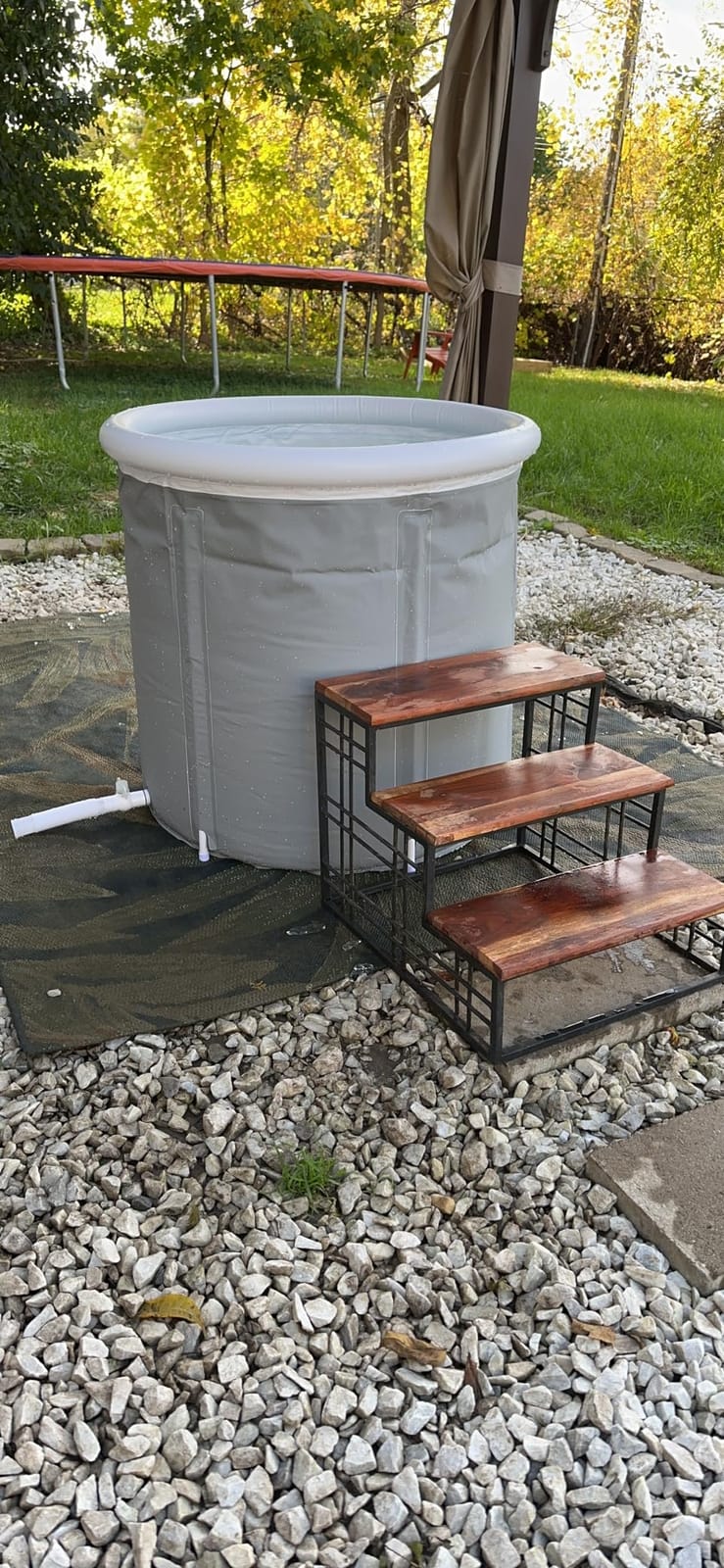 BINYUAN XL Ice Bath Tub for Athletes With Cover 99 Gal Cold Plunge Tub for Recovery, Multiple Layered Portable Ice Bath Plunge Pool Suitable for Gardens, Gyms and Other Cold Water Therapy Training customer photo 2