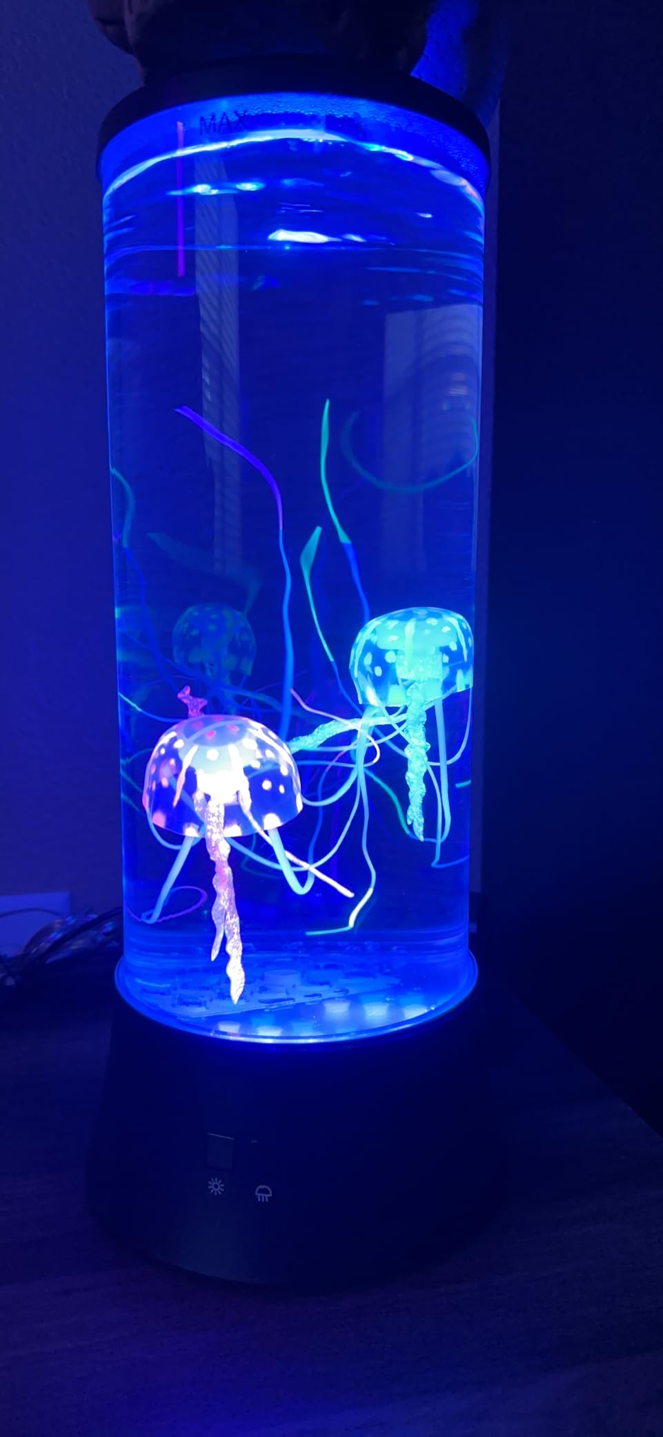 Meloki Floating Jellyfish Lamp - Electric Jelly Fish Light Lamp with Auto Color Changing, Ultra-Quiet Water Pump, Holiday Gift for Kids Men Women, Home Room Mood Decor customer photo 1