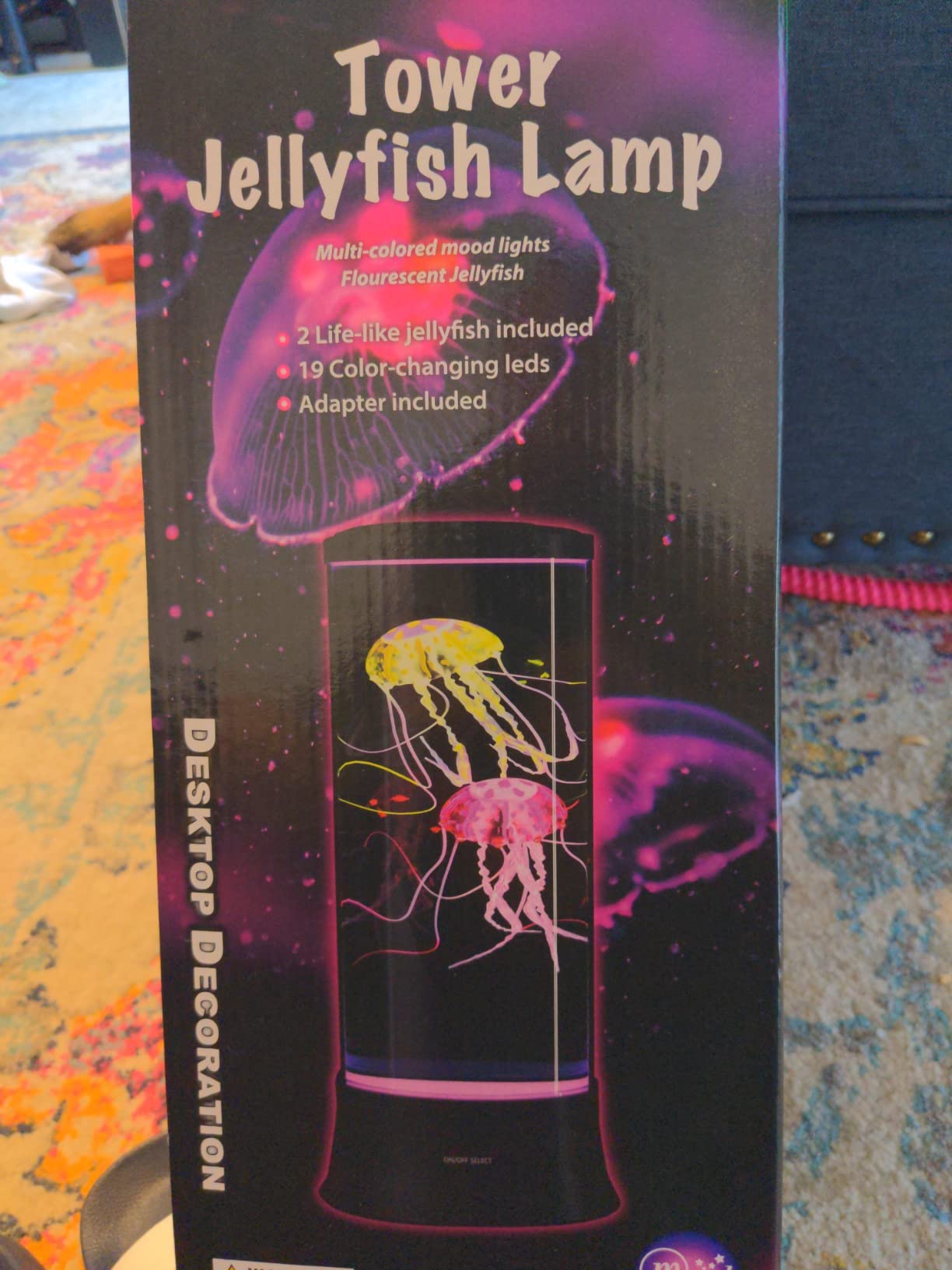 Meloki Floating Jellyfish Lamp - Electric Jelly Fish Light Lamp with Auto Color Changing, Ultra-Quiet Water Pump, Holiday Gift for Kids Men Women, Home Room Mood Decor customer photo 2