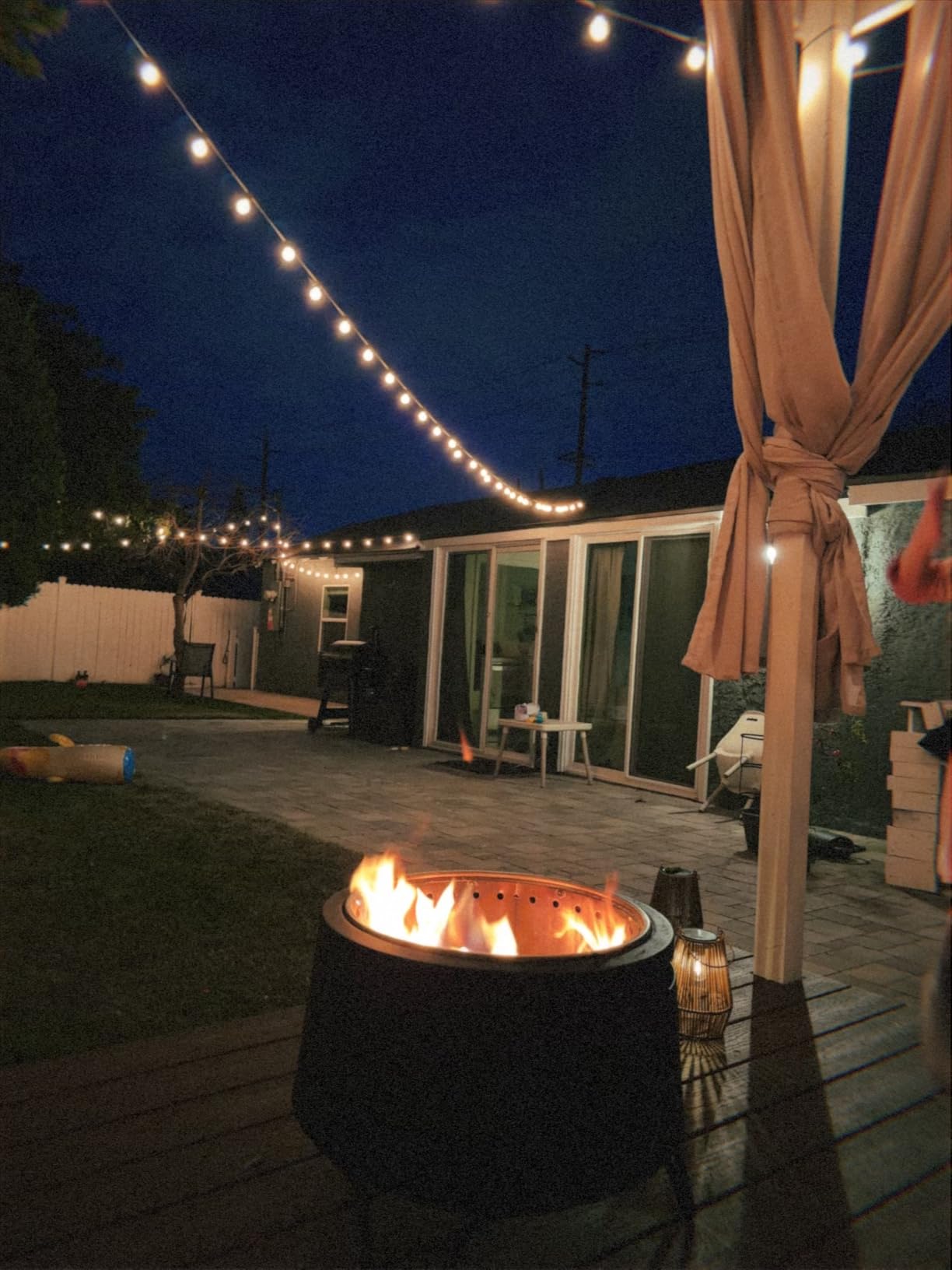 TIKI 20-Inch Smokeless Social Fire Pit, Portable Outdoor Fire Pit with Removable Ash Base, Stand & Cloth Cover - Modern Wood Burning Fire Pit for Patio, Backyard, and Gatherings customer photo 1