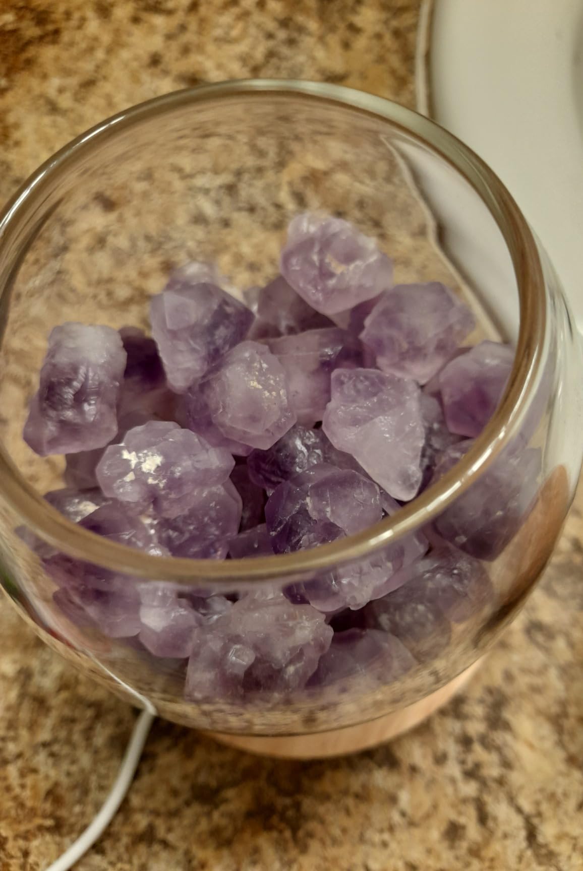 Runyangshi Amethyst Bud Night Lamp 6.3