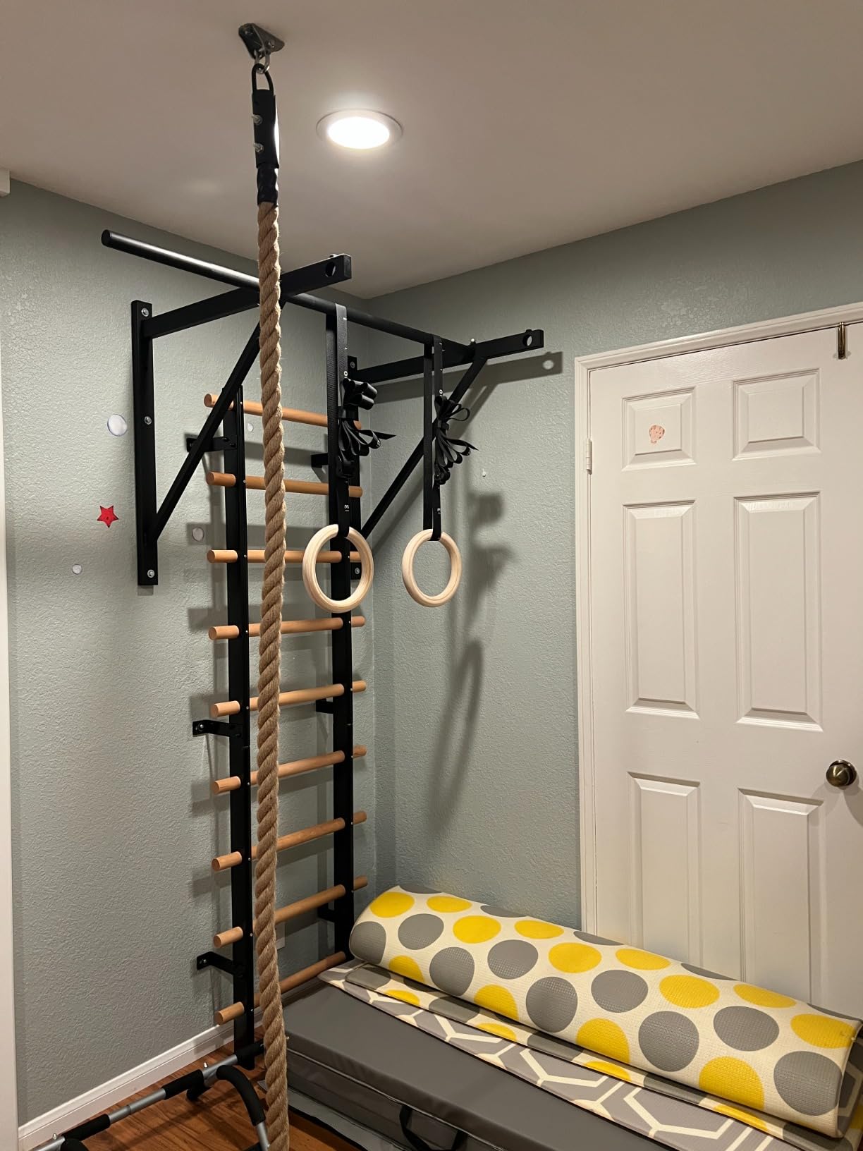 GHB Gymnastic Rings Wooden Gym Rings 1.25