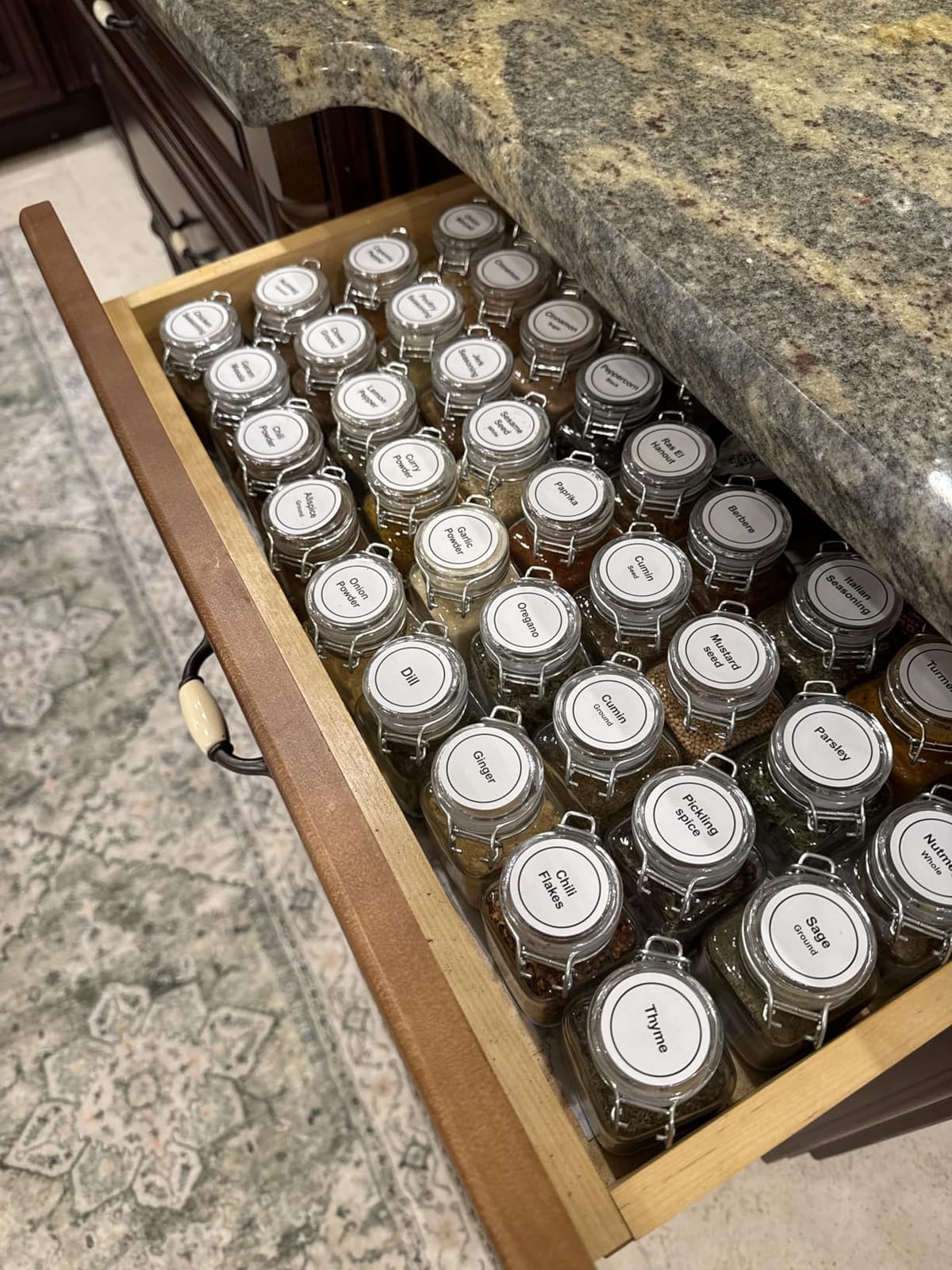 SKOCHE Spice Jars 20 Pack Small 4 oz Glass Jars Spice Jars Herb Jars | Spice Herb Jars with Airtight Hinged Lids, 4oz Glass Jars with Labels and Silicone Funnels Ideal for Spice Herbs customer photo 1