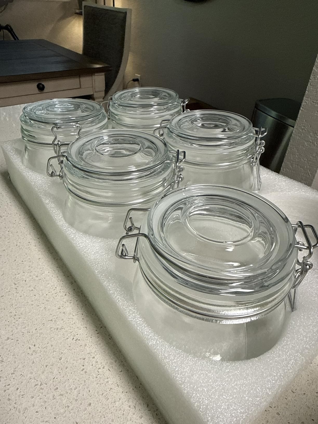 SKOCHE Spice Jars 20 Pack Small 4 oz Glass Jars Spice Jars Herb Jars | Spice Herb Jars with Airtight Hinged Lids, 4oz Glass Jars with Labels and Silicone Funnels Ideal for Spice Herbs customer photo 2