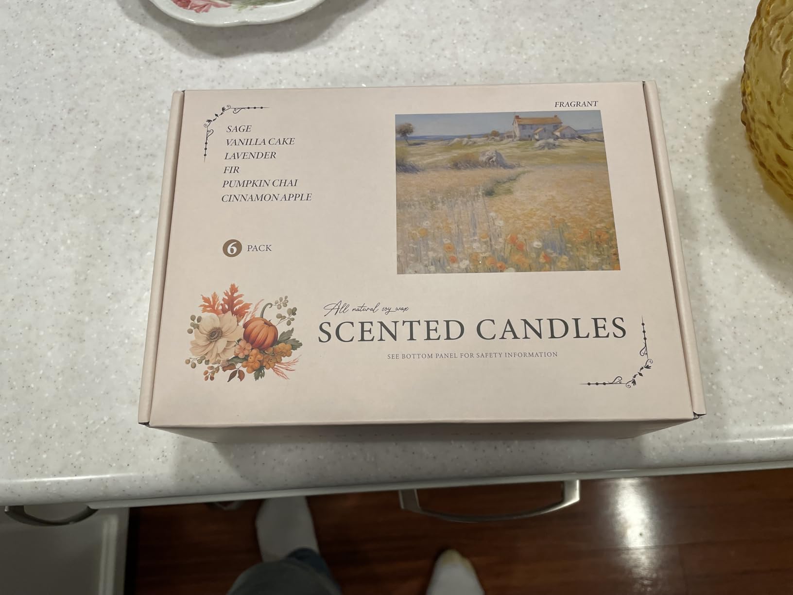 Scented Candles for Home, 8 Pack Soy Wax Candle Set, Scented Candles Gift Set, Aromatherapy Candles, Amber Jar Vintage Apothecary Style, 8 Scents Gift Set customer photo 2