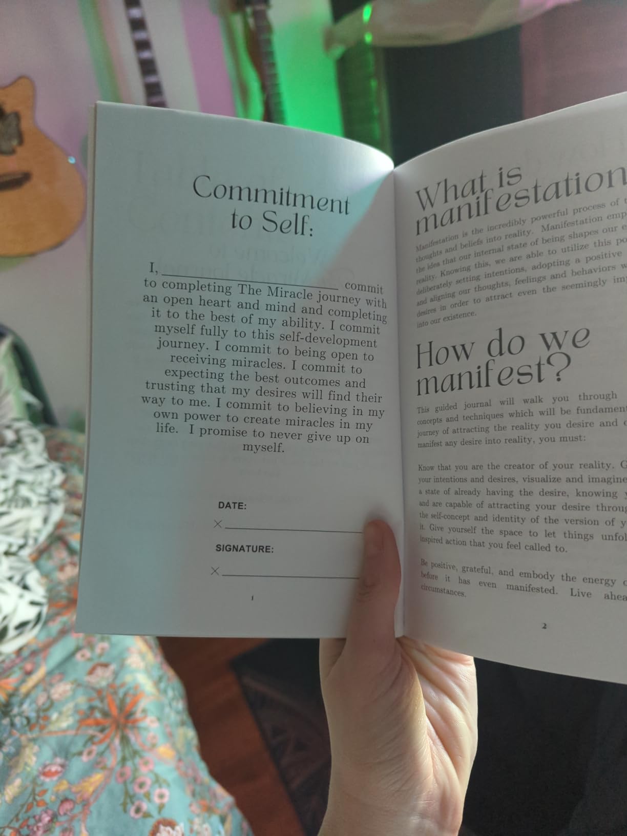 The Miracle Journal: Your Guided Manifestation & Gratitude Journal customer photo 2