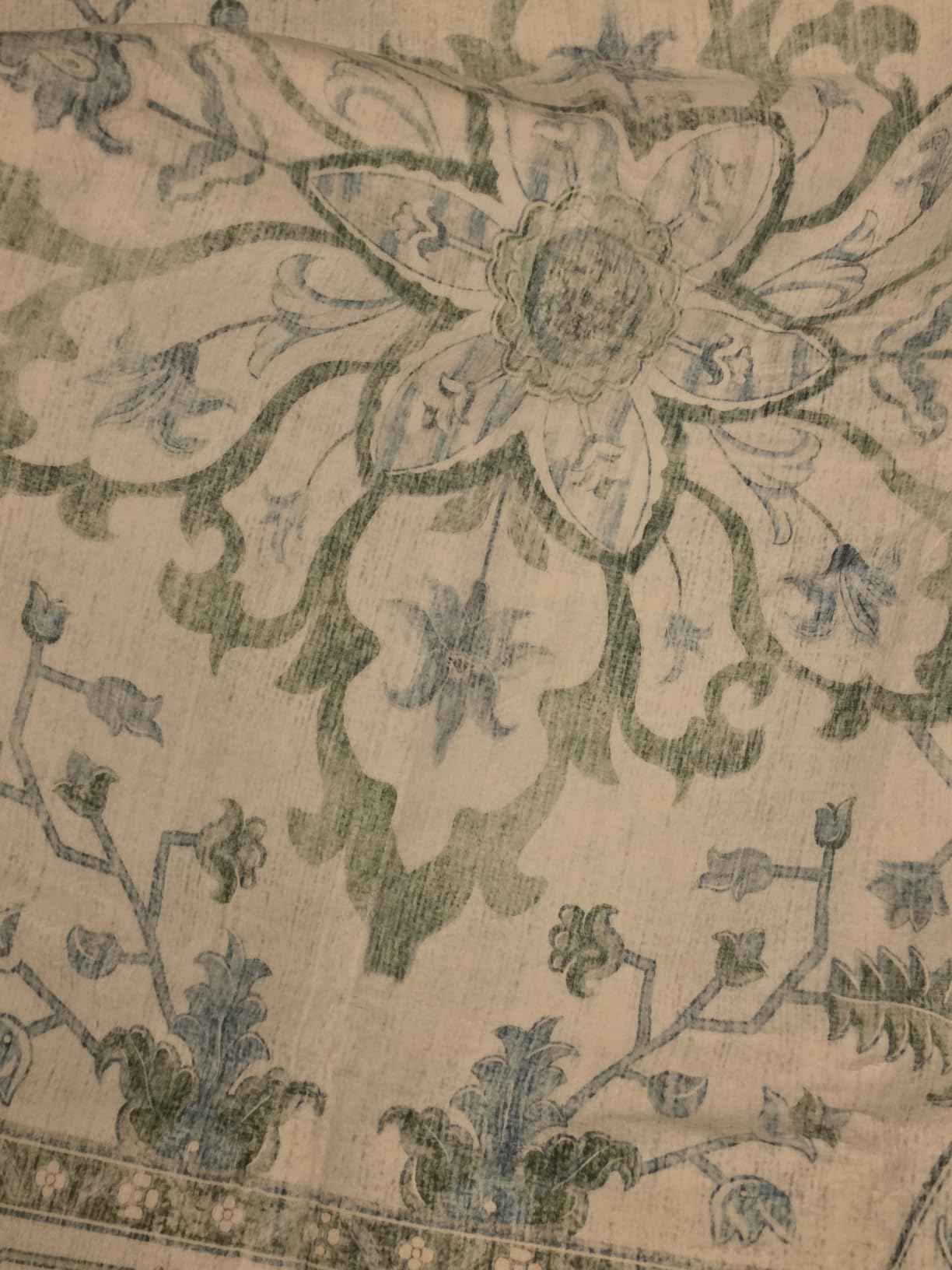 RELEANY Washable Area Rug, 5'x7', Teal | Non-Slip, Water Repellent, Pet Friendly, Easy to Clean, Vintage Floral Boho Decor for Living Room Bedroom Dining Room Office customer photo 1