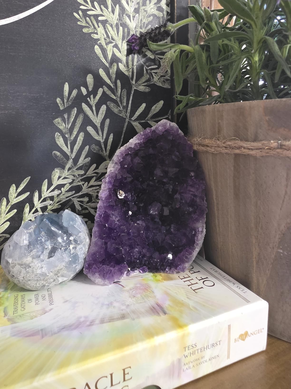 TRUENERGY Natural Amethyst Crystal Cluster - 0.5 To 12 Pounds Dark Purple Grade AAA Raw Quartz Amethysts Stone - Great For Home Decoration, Positive Energy, & Healing Crystals Amatista piedra customer photo 2