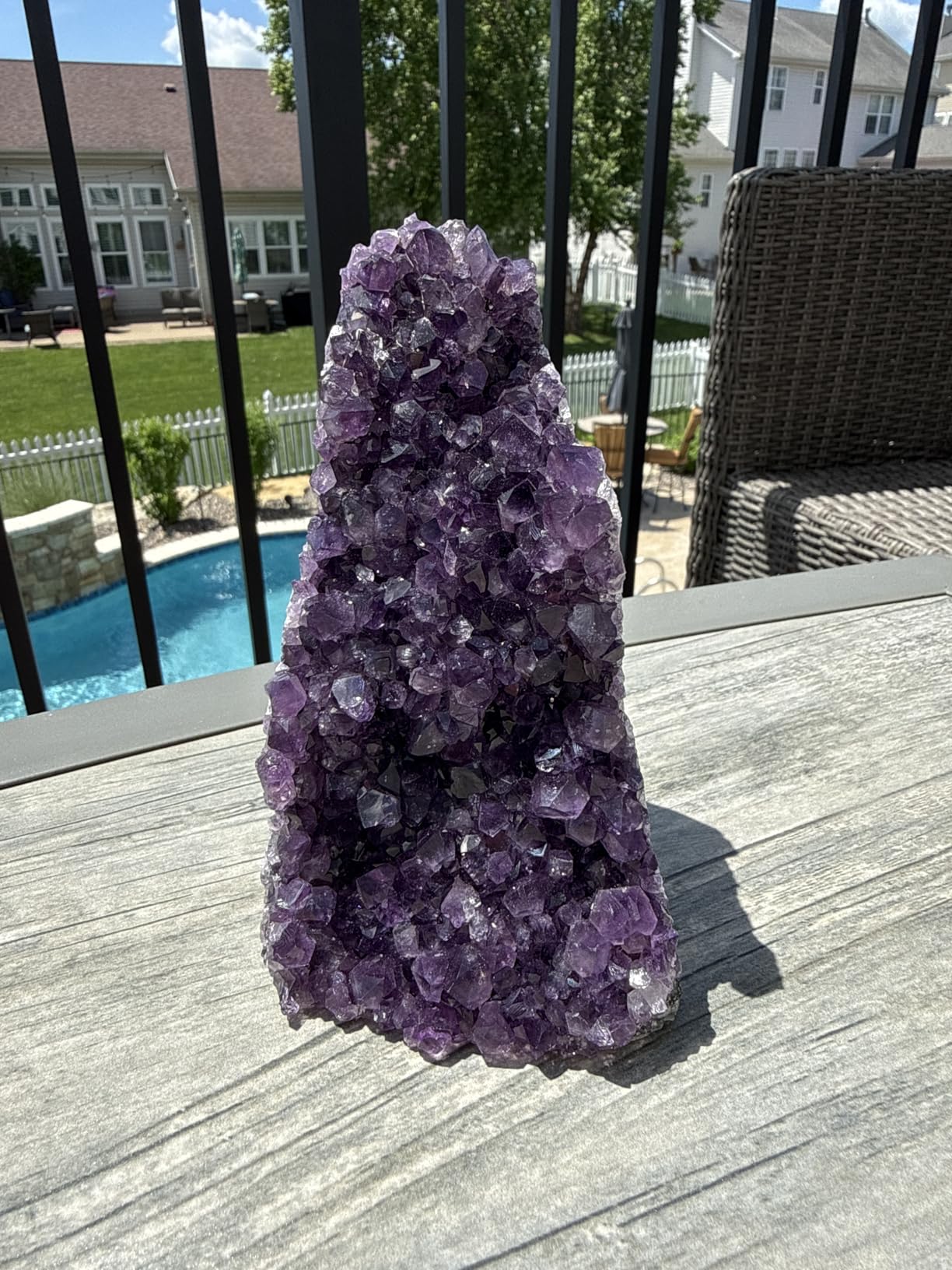 TRUENERGY Natural Amethyst Crystal Cluster - 0.5 To 12 Pounds Dark Purple Grade AAA Raw Quartz Amethysts Stone - Great For Home Decoration, Positive Energy, & Healing Crystals Amatista piedra customer photo 1