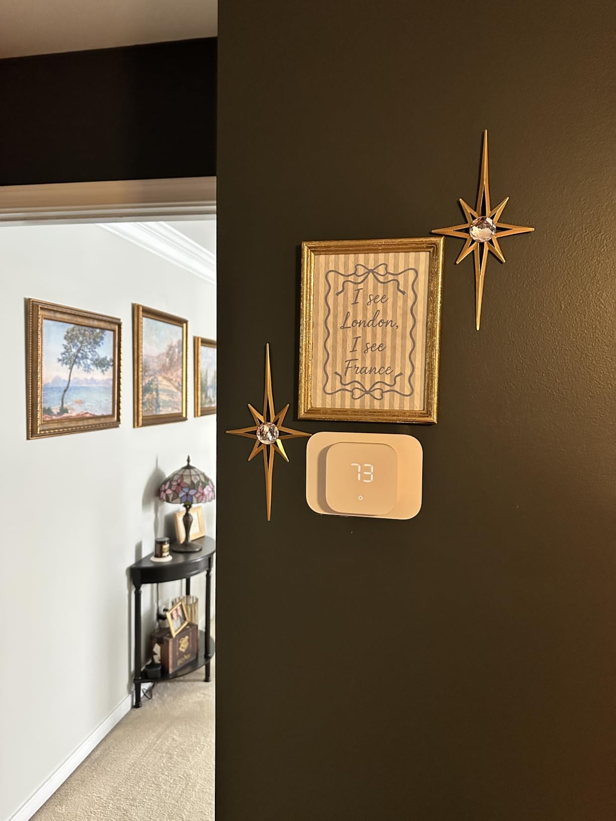 4 Pcs Star Wall Art for Home Decor Living Room Bedroom Office Metal 3D, Bling, with Hanging Hook Starburst Midcentury Sculpture Retro Gallery Accent Celestial - Gold 16.5in/9.4in customer photo 1