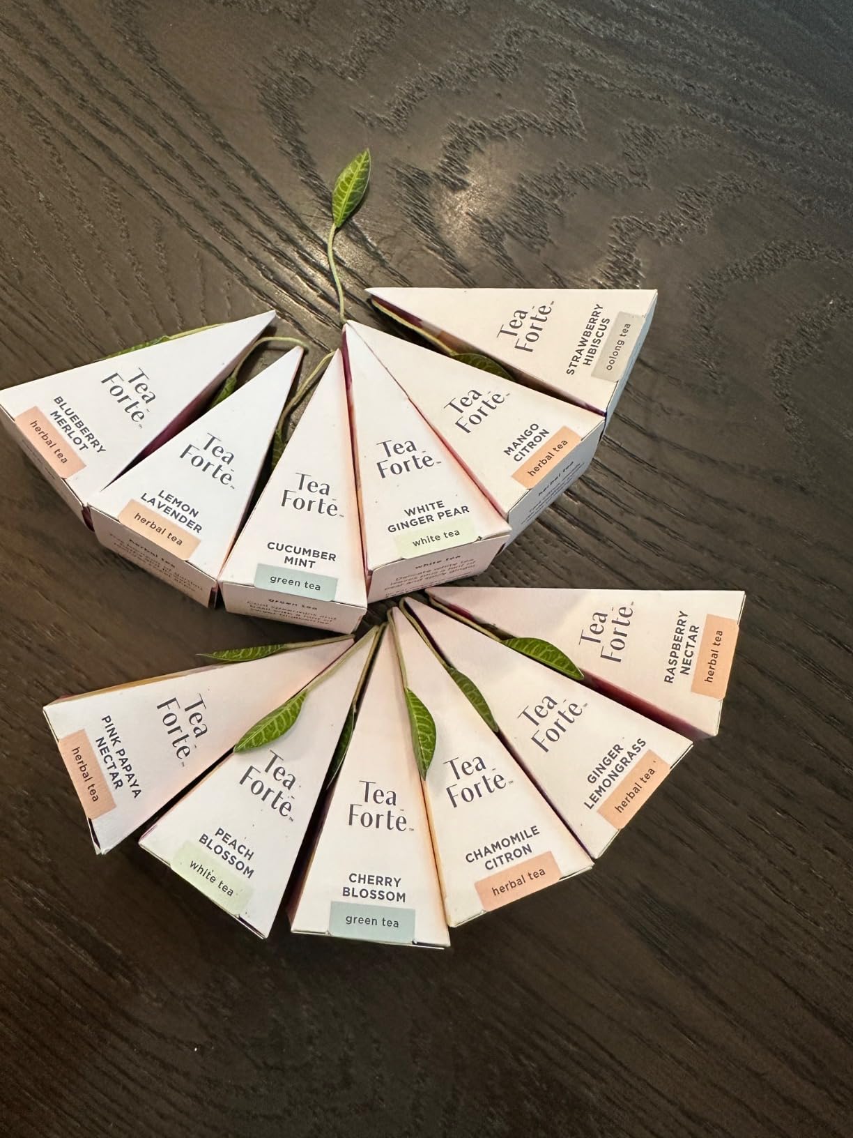 Tea Forte Tea Advent Calendar Gift Set; 12 Individually Wrapped Handcrafted Assorted Pyramid Infuser Tea Bags, Mariposa customer photo 1