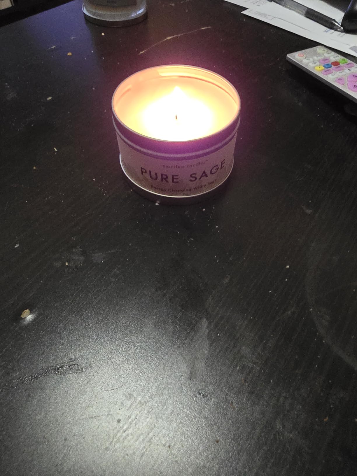 Manifest Candles Love Candle to Attract Love, 45 Hour Burn, Sage & Rose Candle, Romantic Candles, Spiritual Meditation Candles with Manifestation Crystals Bracelets for Women customer photo 1