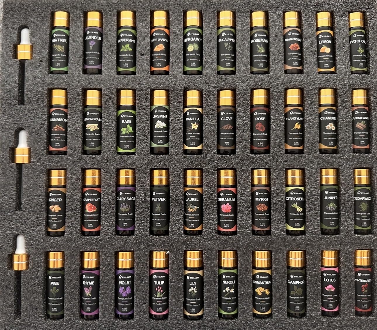 Essential Oil Set 64 Pack -Aromatherapy Essential Oils Kit-Fragrance Oils Perfect for Diffuser, Humidifier, Massage,Soap, Skin & Hair Care, Candle Scented Oil (0.17oz) customer photo 1