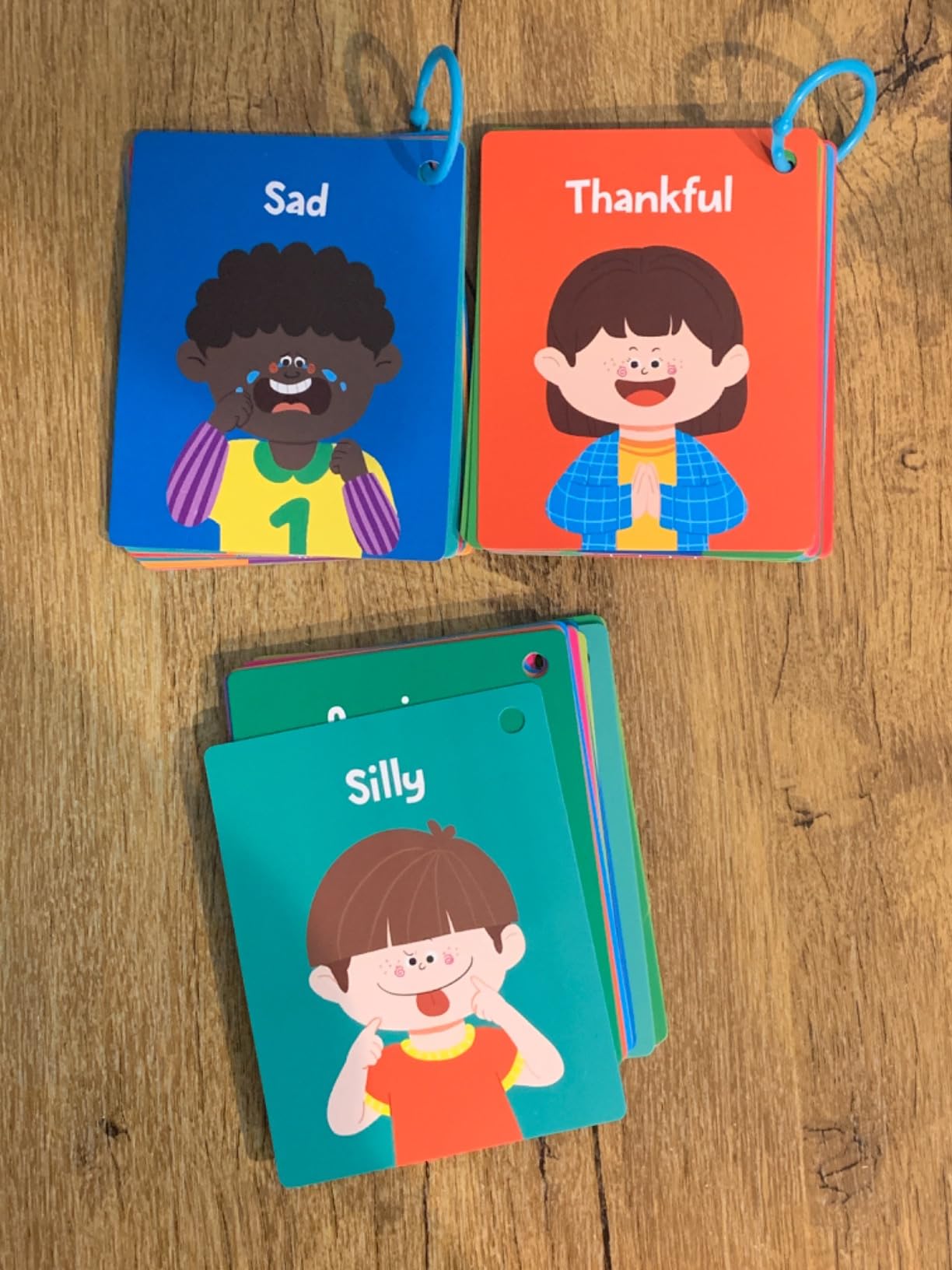 Emotions Flashcards, 50 Different Feelings with Coping Skills-Learn to Identify Various Moods, Cartoon Faces Emotions for Kids with Autism, ADHD -Emotion Flipbook for Therapy, Home Use customer photo 1