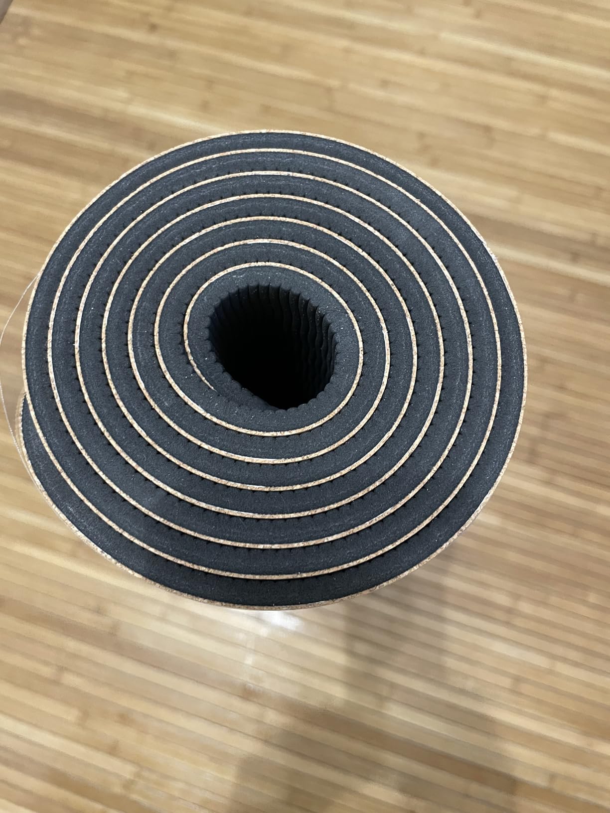 StrongTek Cork Yoga Mat, Eco-Friendly, TPE Base, 7 mm, 72 x 24 in | Natural Non-Slip Grip, Cushioned Support, Durable Surface, 2 lb Lightweight, Hot Yoga, Pilates, Home Fitness, Carry Strap customer photo 2