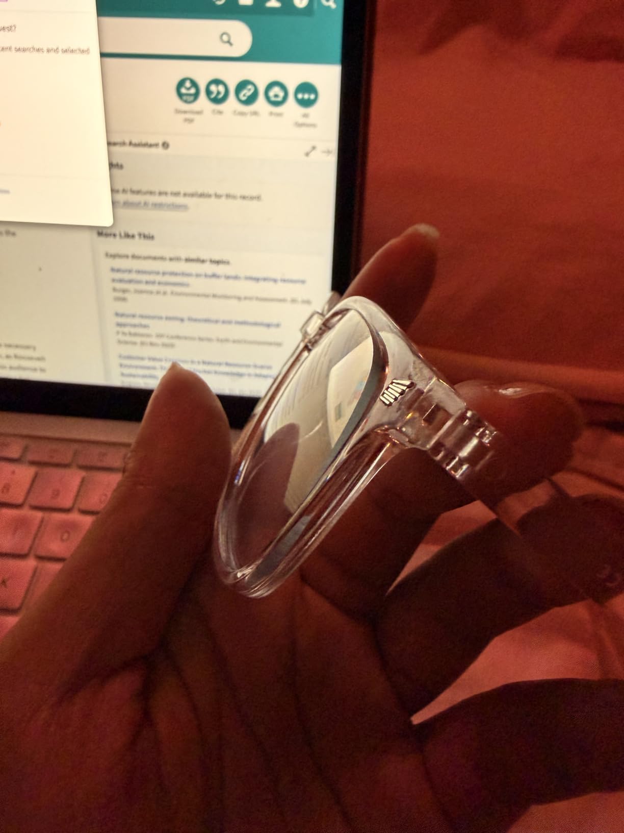 Gaoye Transparent, Clear Blue Light Glasses for Computer & Gaming - Anti UV Ray Lenses, Scratch-Resistant & Comfort Fit customer photo 2