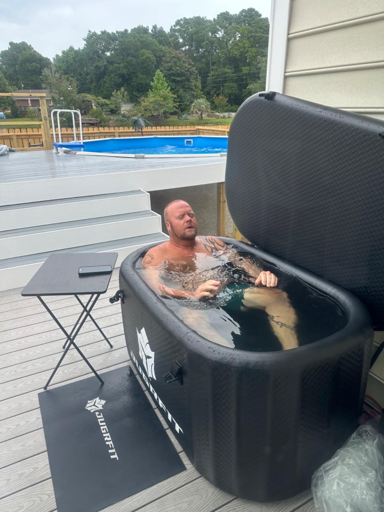 121-Gallon Luxury Pro-Grade Cold Plunge Tub with 1050W Water Chiller - Ice-Free At-Home Recovery, Built-In Filtration, Weatherproof & Durable customer photo 1