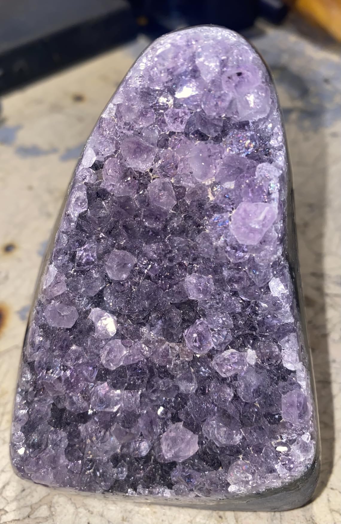 Amethyst Crystal Geodes Purple Crystals Rock Cluster Quartz Raw Healing Crystals 0.5-1LB customer photo 1