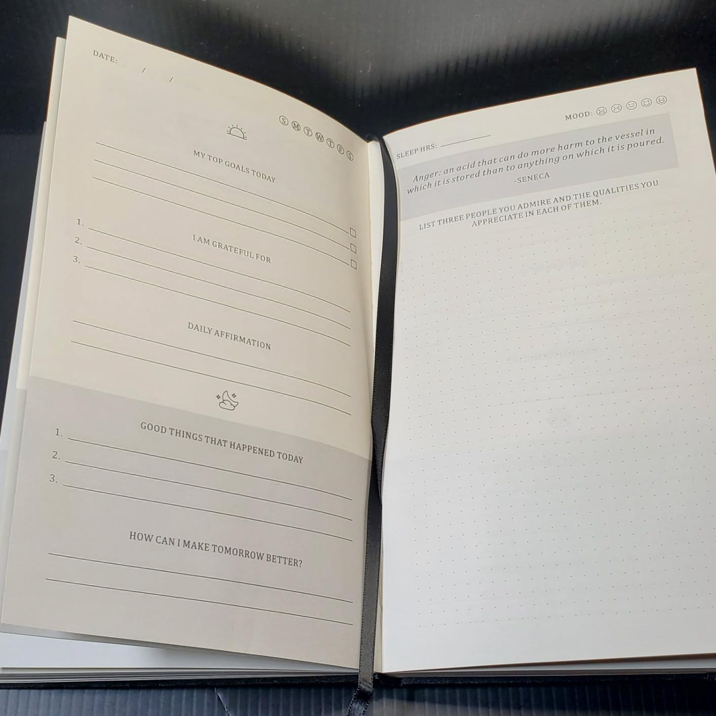 Self-Mastery Journal for Men 2026- Gratitude Journal for Daily Reflection, Mindfulness, and Self-Care - Guided Manifestation Journals - Inspirational Goal Journals with Pen Holder (Black) customer photo 2