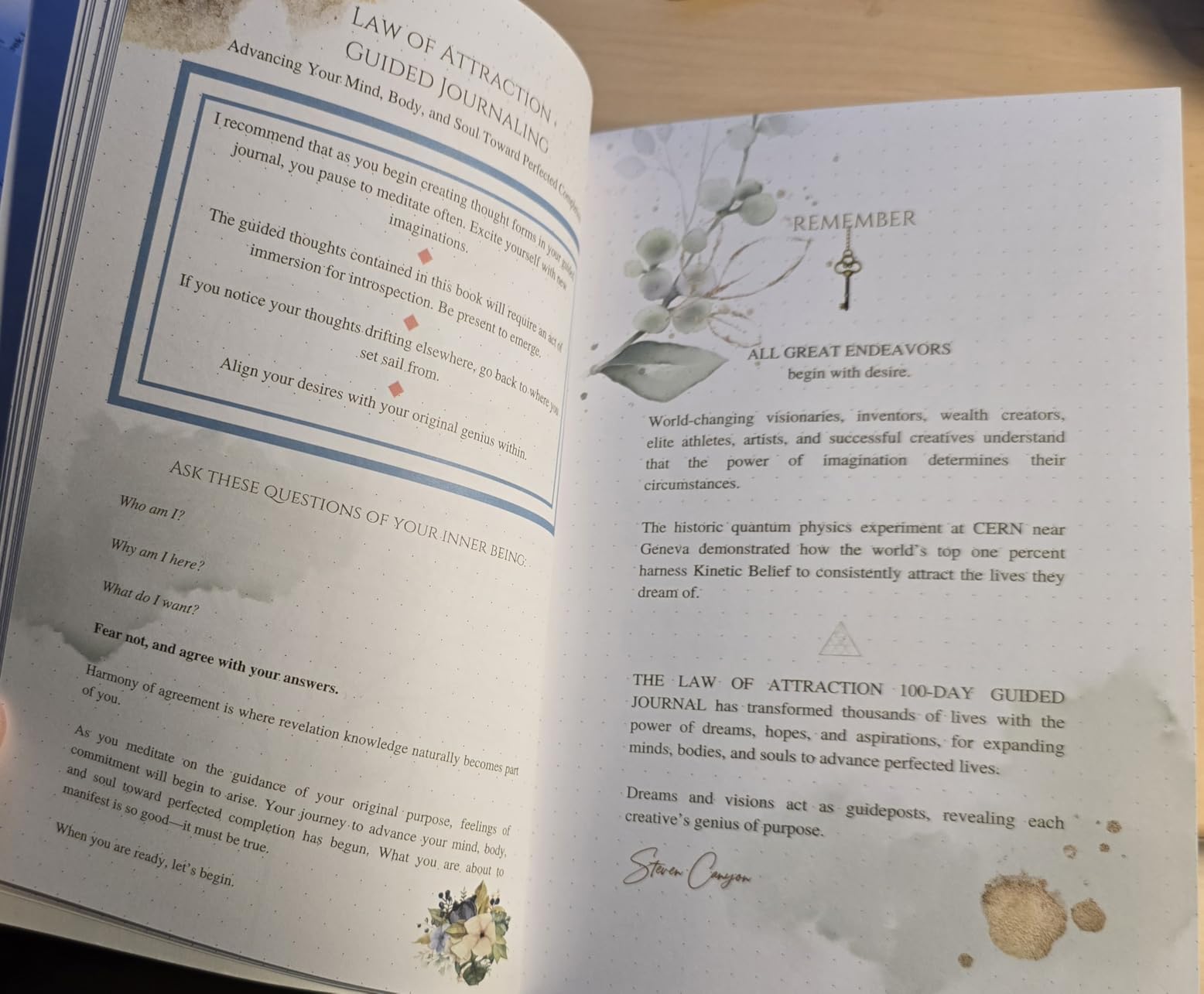 Law of Attraction 100-Day Guided Journal - Premium Quality, Full Color and Daily Prompts customer photo 2