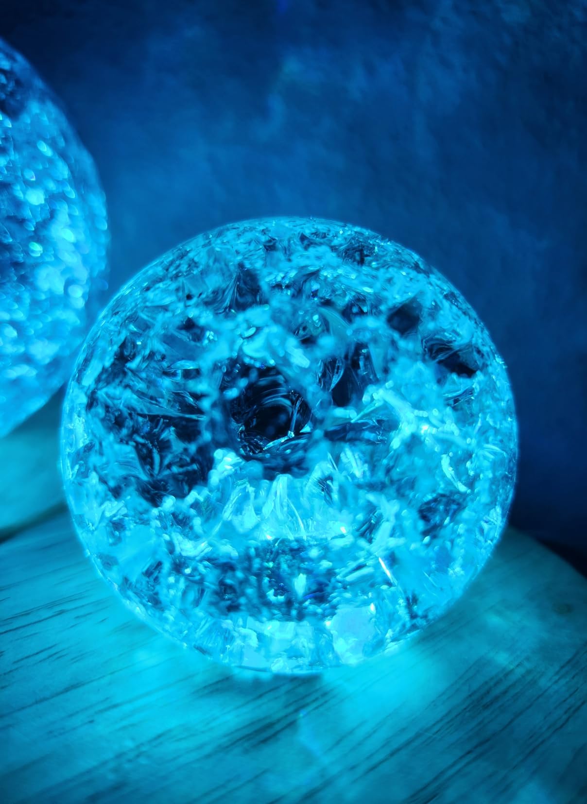 Crystal Ball Set of 3 Clear Glass Decorative Spheres with Display Stands | Premium K9 crystal Includes 3 matching display bases Three versatile sizes for elegant home and office decor customer photo 2
