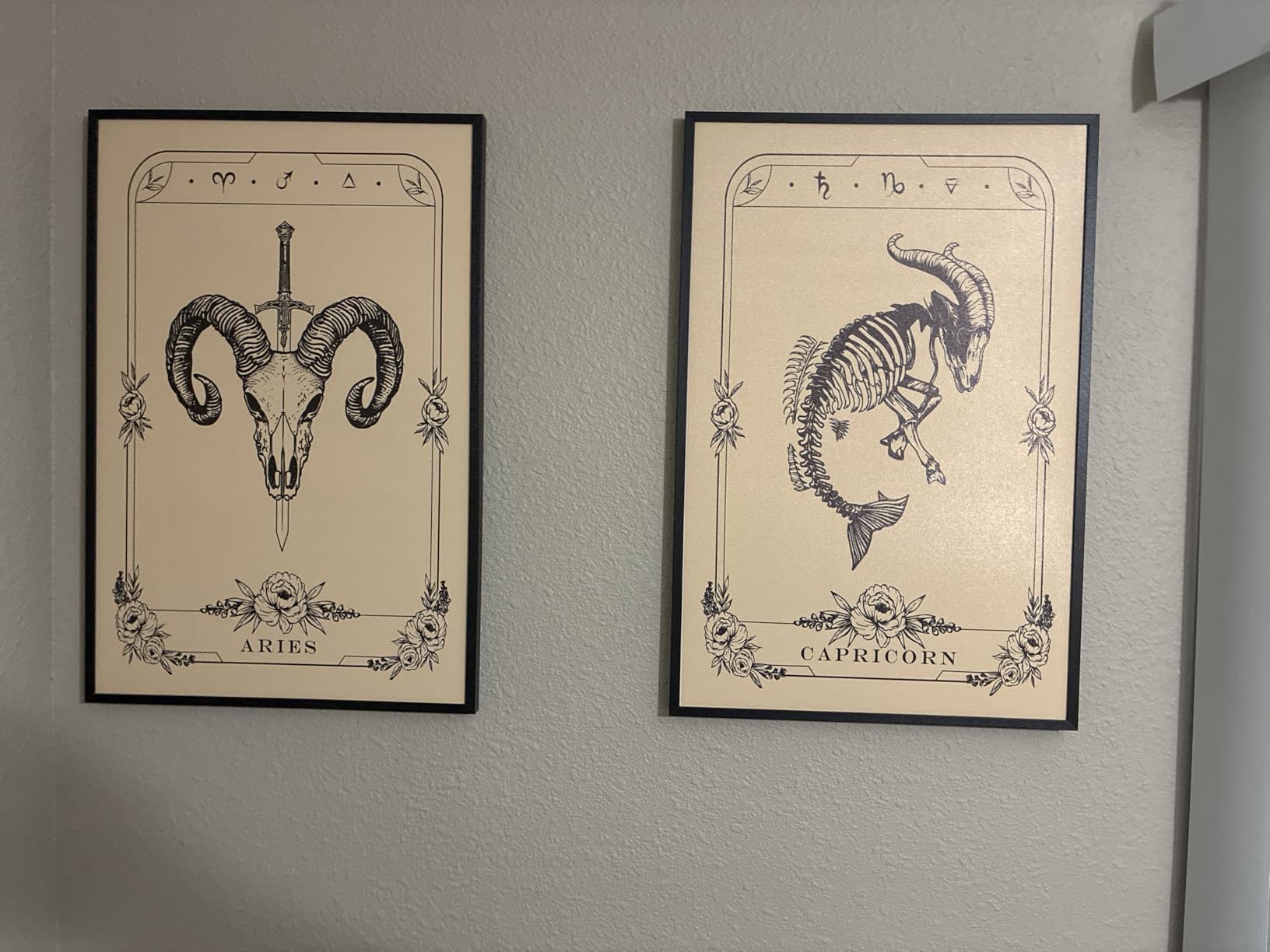 SERIMINO Capricorn Tarot Wall Decor for Room, Witchy Artwork | 12 x 16 in Gothic Dark Academia Wall Art, Capricorn Tarot Canvas Prints, Room Aesthetic, Ready To Hang, Sturdy Frame customer photo 2