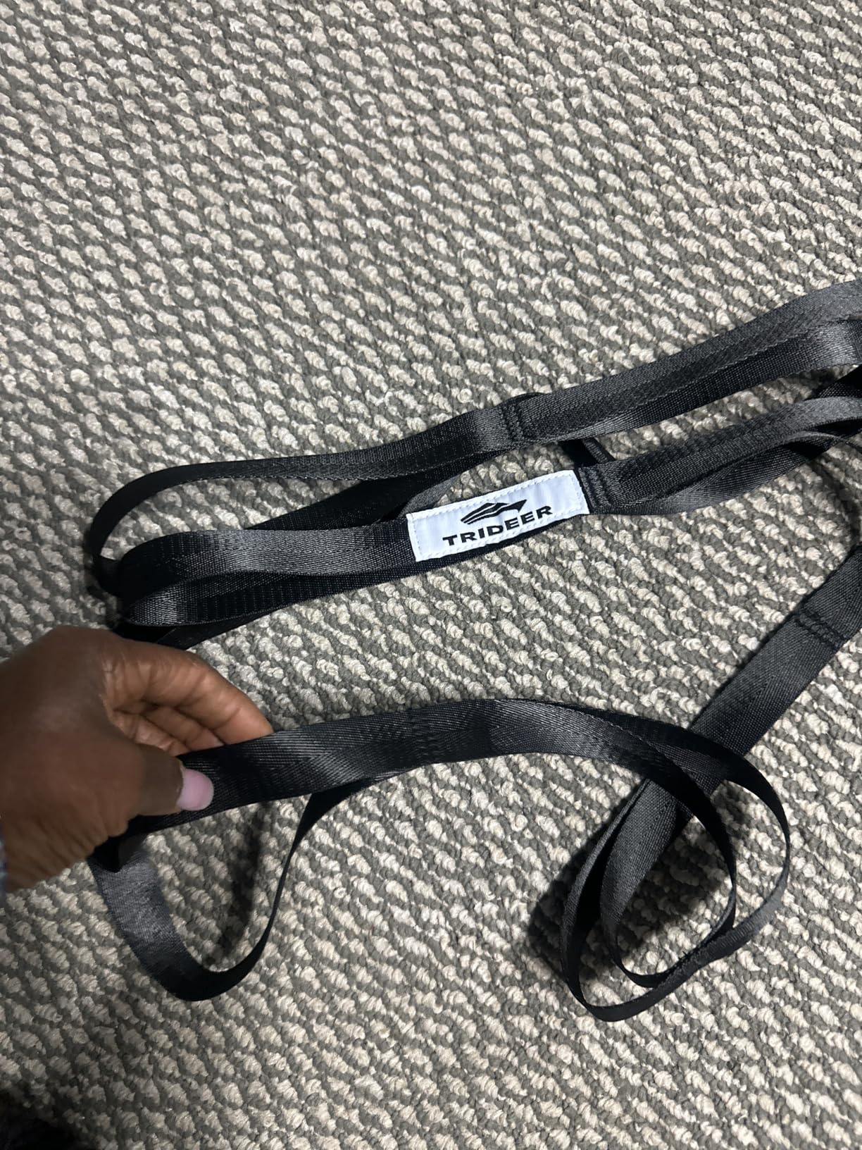 Trideer Non-Elastic Stretching Strap with Loops for Physical Therapy & Rehab, Yoga Strap for Stretching, Leg Lifter Strap Mobility Aid customer photo 1