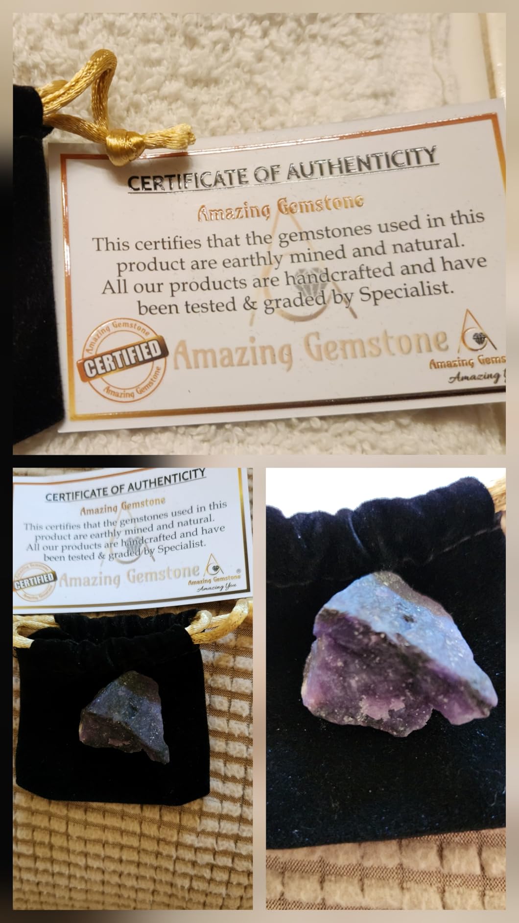 Lepidolite Crystals and Healing Stones, 1 Piece Raw | Certified Healing Crystal Rough Rocks For Tumbling and DIY Projects Gifts - Positive Energy, Chakra Healing, Meditation customer photo 1