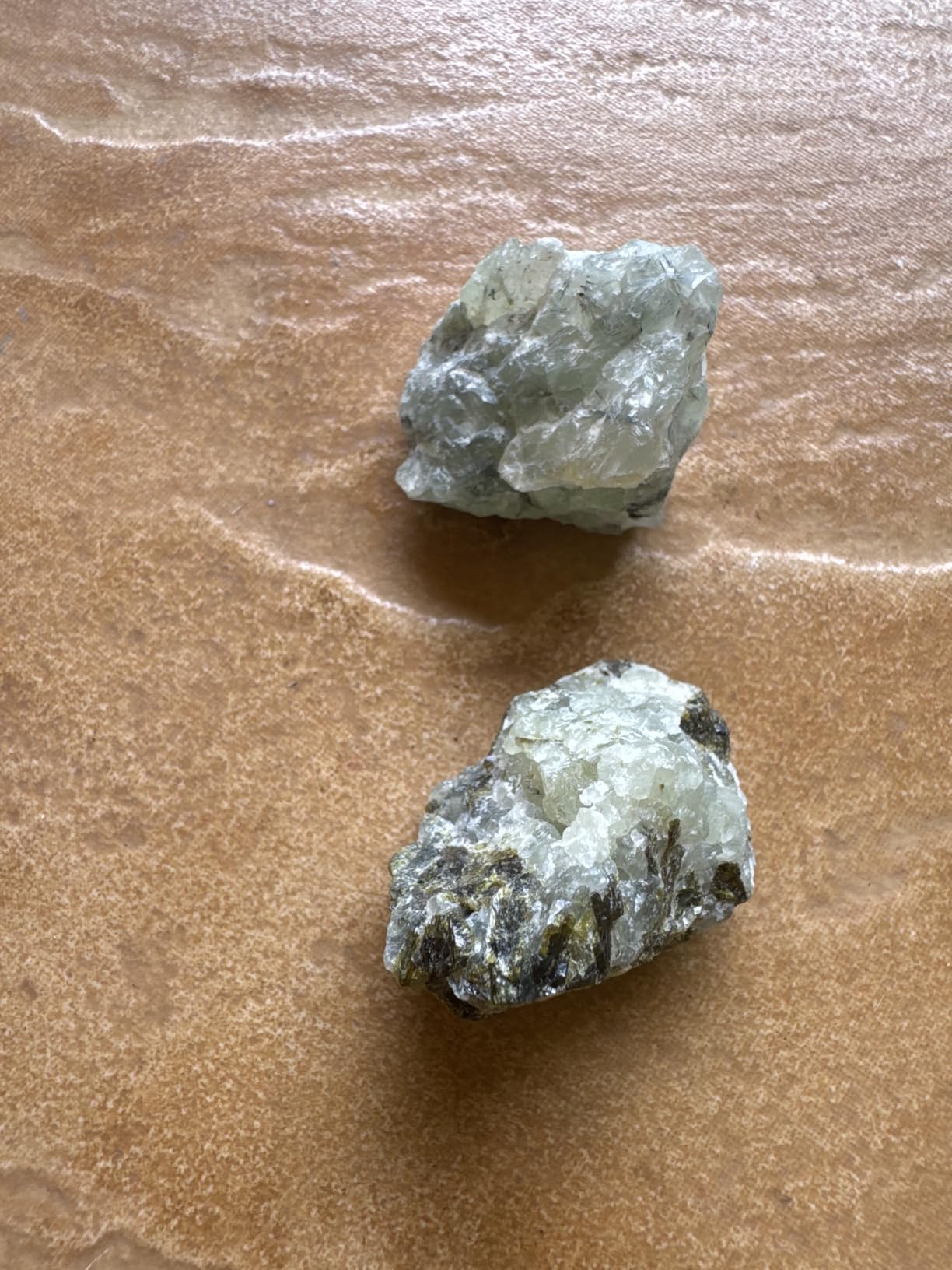 Prehnite Crystals and Healing Stones, 1 Piece Raw | Certified Healing Crystal Rough Rocks For Tumbling and DIY Projects Gifts - Positive Energy, Chakra Healing, Meditation customer photo 1