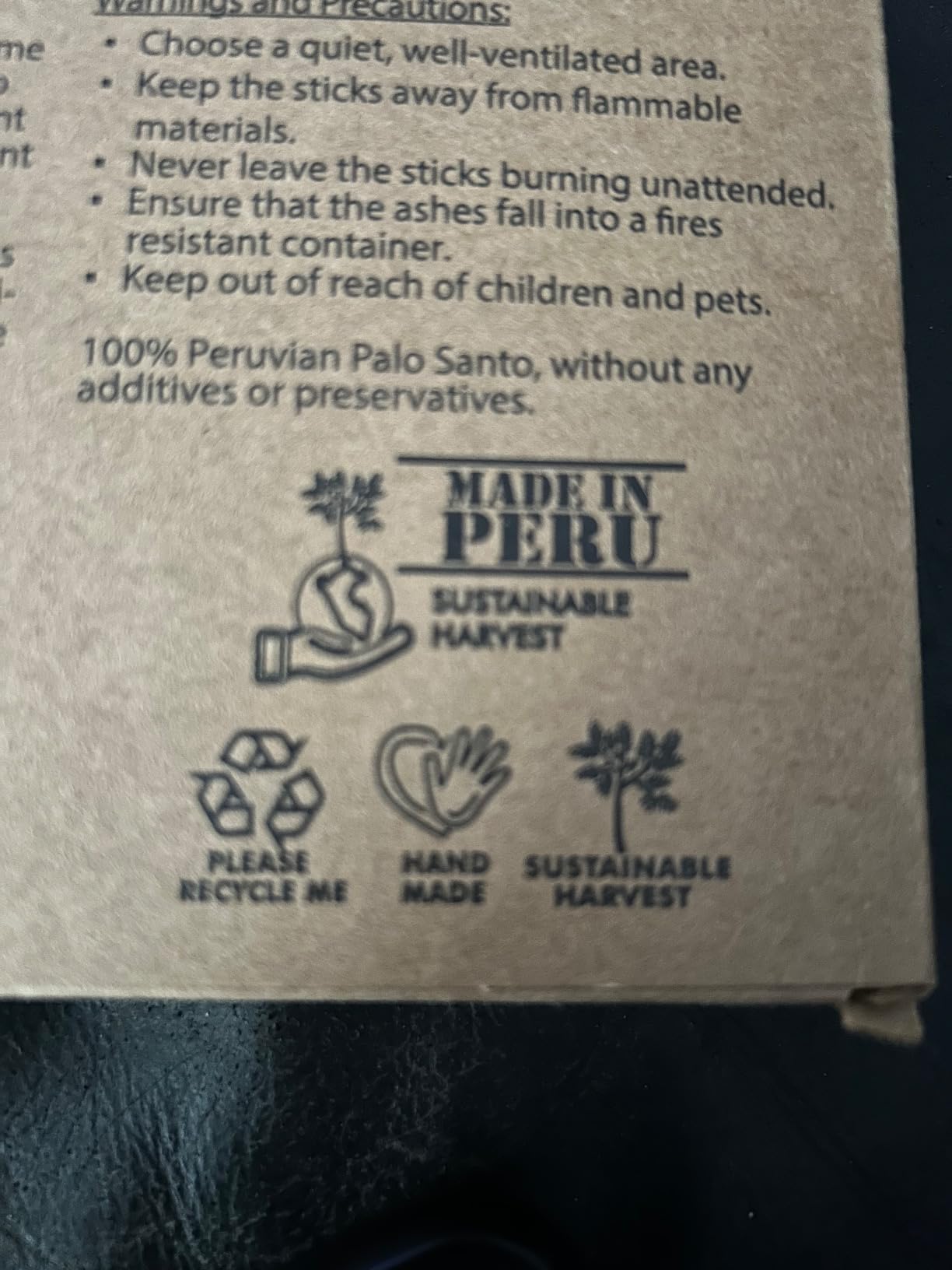 Palo Santo Sticks 20 Pack from Peru Home Fragrance Premium Natural Wood | Sustainably harvested from naturally fallen trees, offering a warm, authentic woody aroma for a calm, inviting home. customer photo 1
