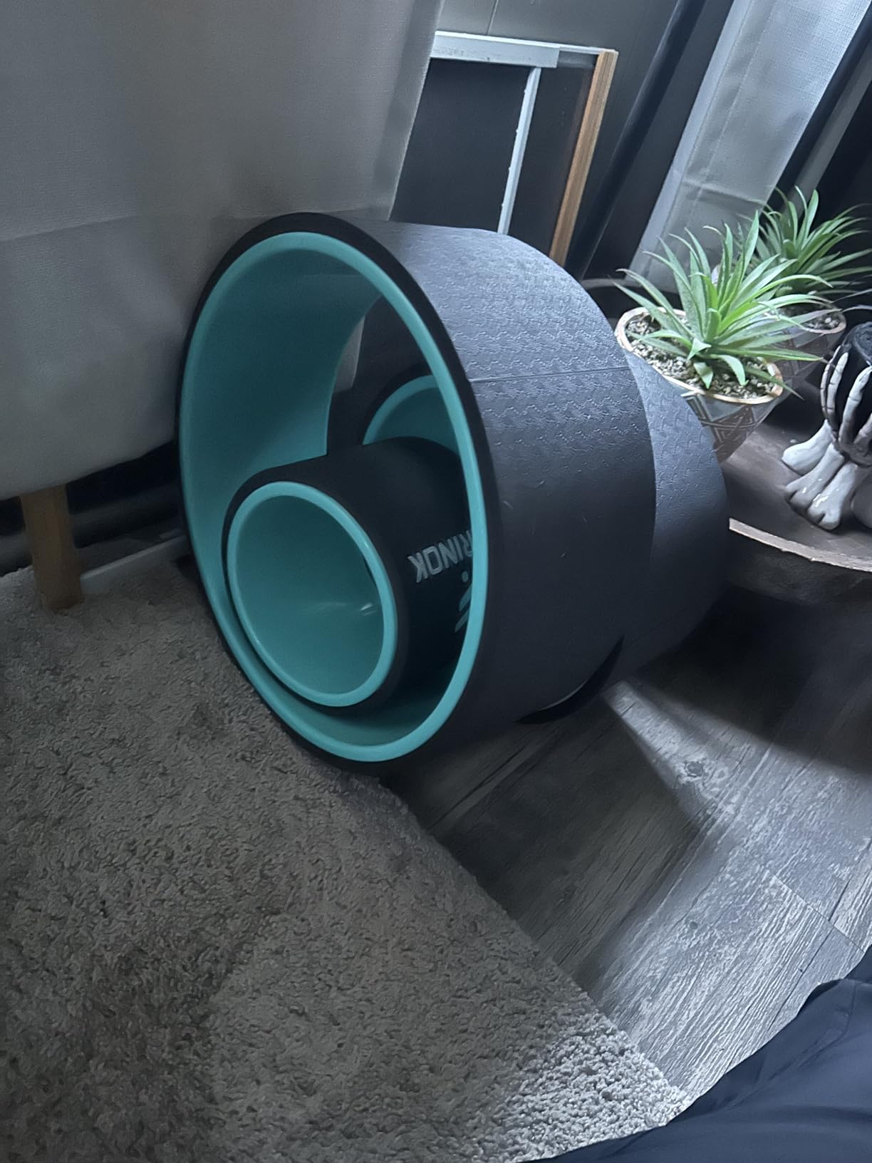 Cork Roller, Yoga Wheel, Upgraded Back Wheels for Pain Relief & Stretching | Strongest Back Roller for Deep Tissue Massage, Improving Yoga Poses Backbend customer photo 1