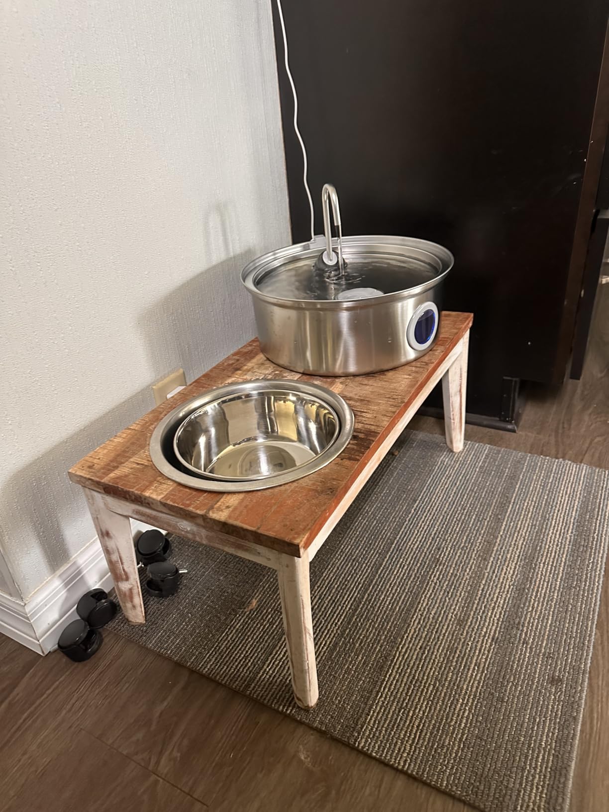 oneisall 7L/230oz Dog Water Fountain for Multi-pet Household, PWF002 | 25db Quiet Design, 304 Stainless Steel, Contain 3 Set Filters, Visual Water, 5-Layer Filtration, Fit for Living Room Kitchen customer photo 1