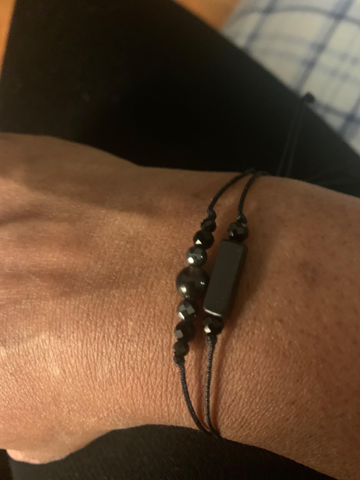 Triple Protection Bracelets Negative Energy Blocker, Black Tourmaline and Obsidian Bracelets for Women Men, Gifts for Him Her customer photo 2