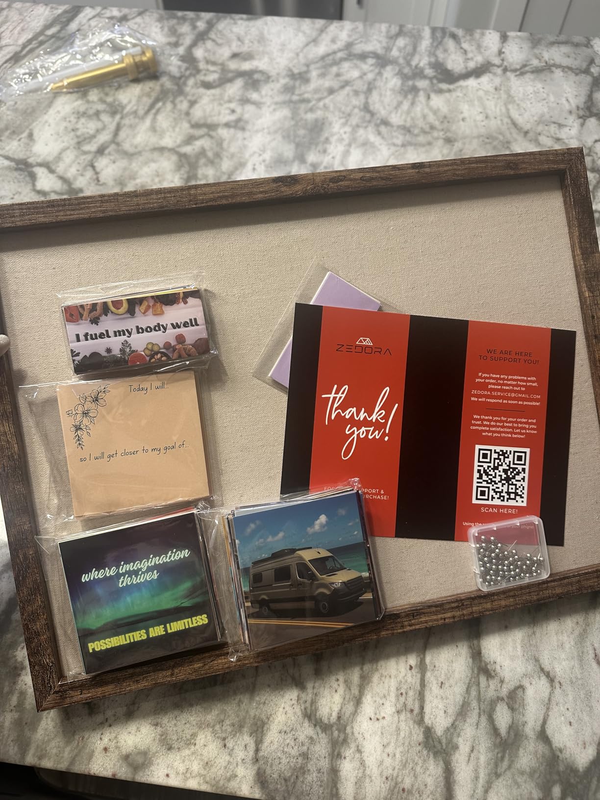 Vision Board Kit with Cork Board, 235+ Images. Manifest Your Dream Life Now | All-in-One Kit customer photo 2