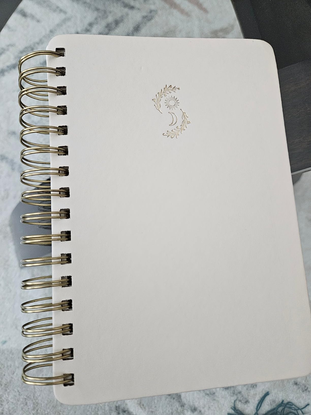 FINDING BALANCE Mental Health Journal - 6-Month Daily Journal with Prompts for Mindfulness, Self-Care & Healing - Anxiety & Depression Relief - Beige Spiral customer photo 2
