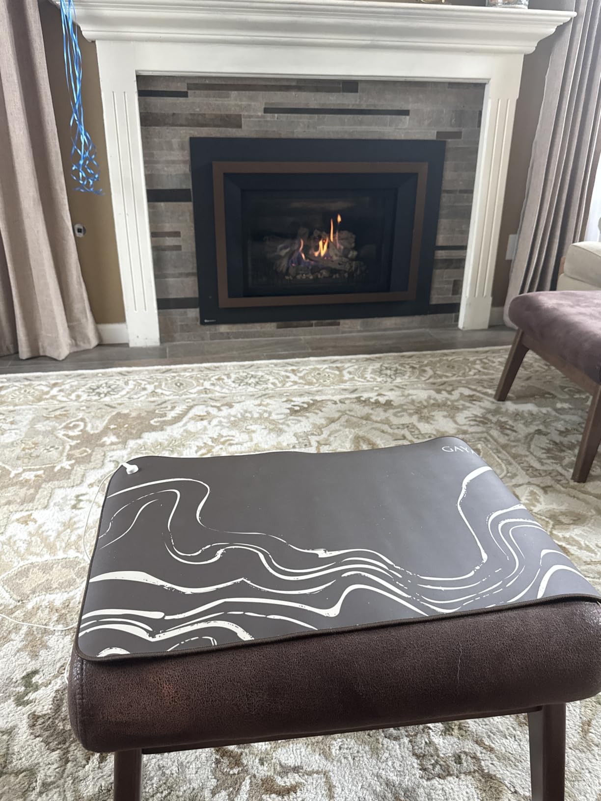 GAYA Grounding Mat for Feet, Sleep Improvement, Back Pain Relief, Muscle Relaxation & Stress, Including 15ft Cord, 100K Ohm Resistor | Conductive Carbon | Earthing Pads for Bed Couch, Desk (24''X16'') customer photo 1